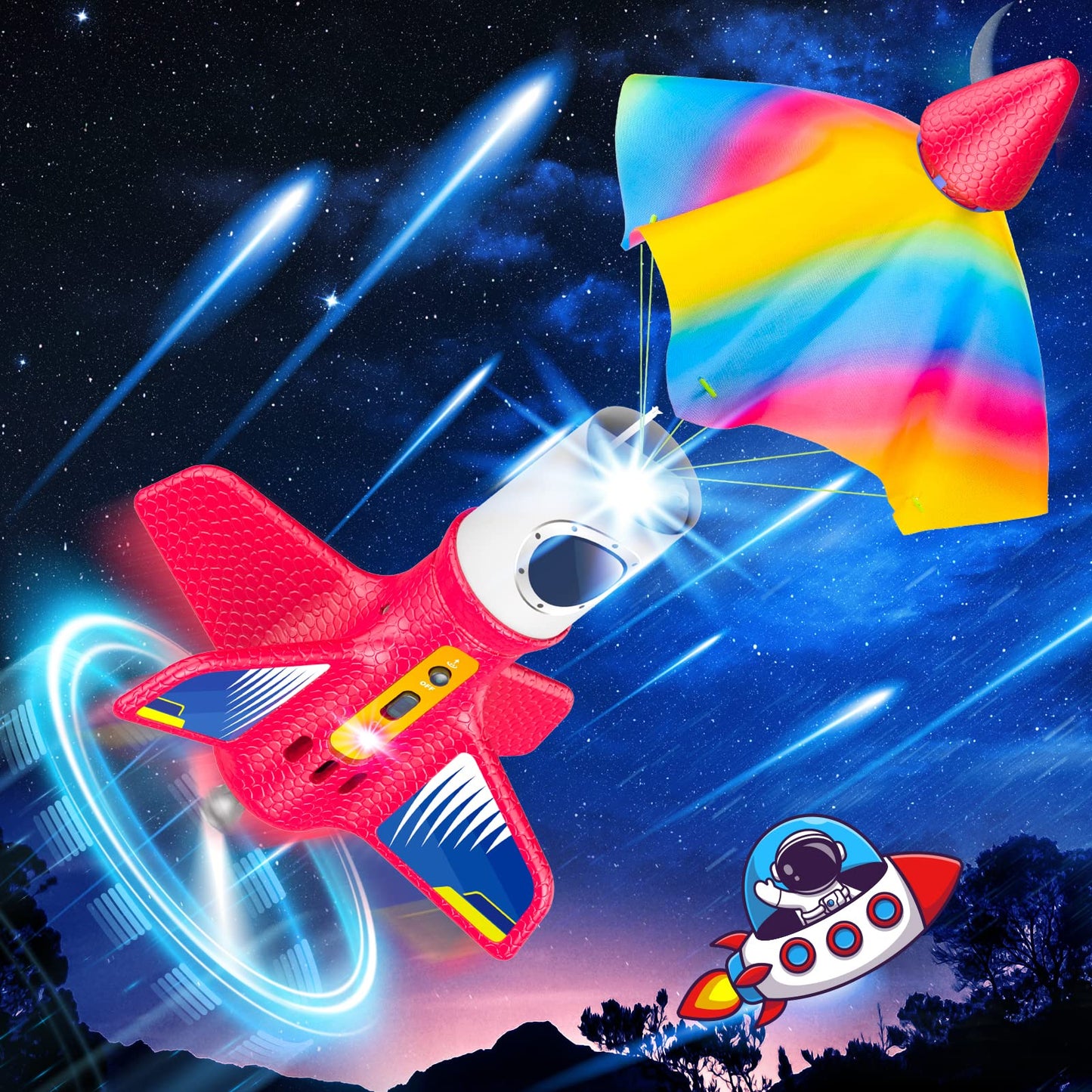 Electric Rocket Launcher Toy Kit for Kids – Outdoor Science & Backyard Fun, Ages 6-12, Cool Birthday & Easter Gift for Boys & Girls