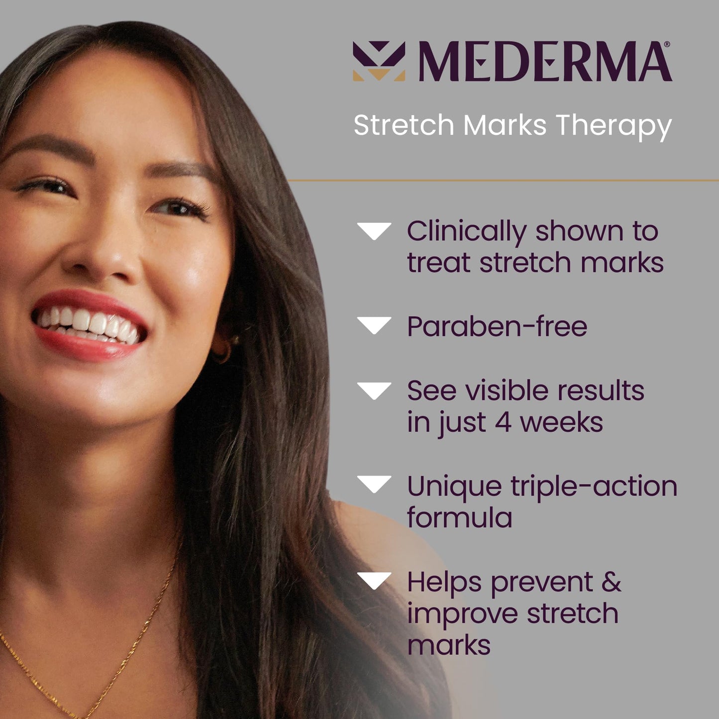 Mederma Stretch Marks Therapy - Prevents & Treats Stretch Marks, Safe for Pregnancy & Breastfeeding, Hydrates & Nourishes Skin, 5.29 oz (150g)