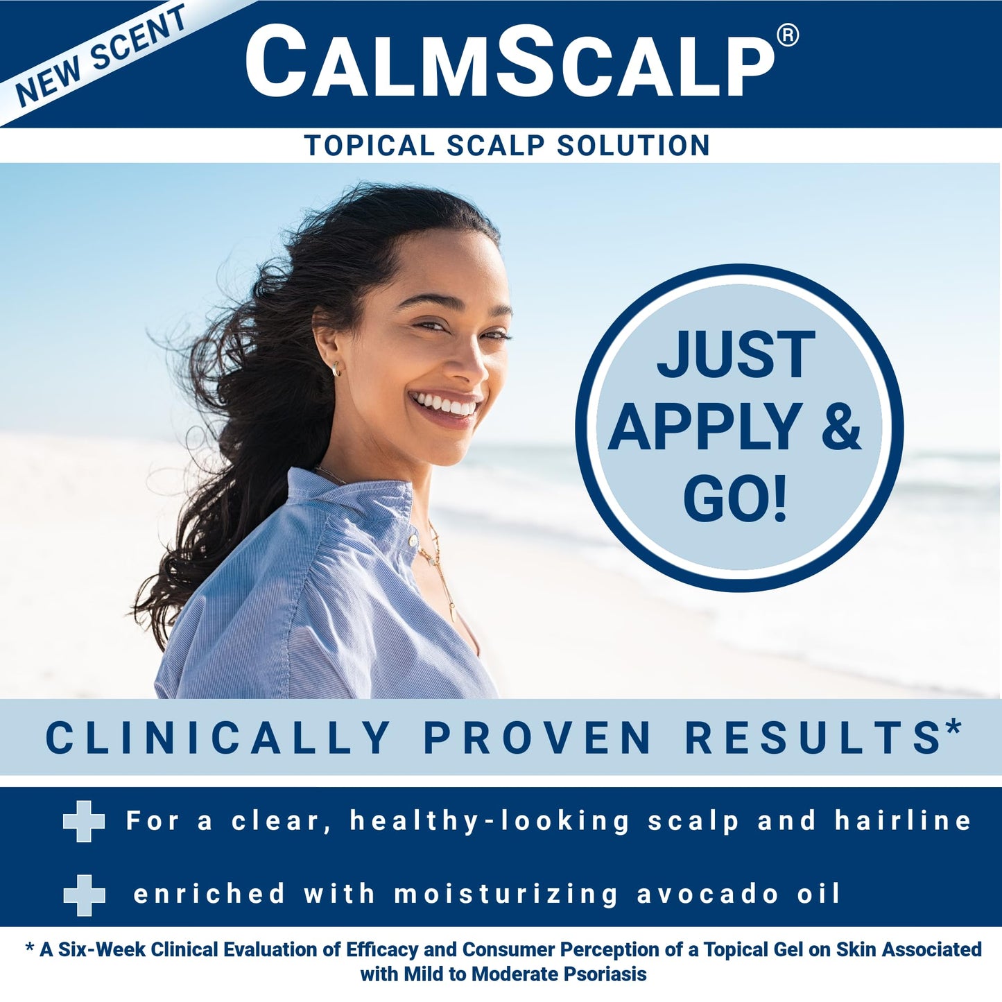 CalmScalp Scalp Serum | Scalp Itch Relief | Scalp Treatment | Exfoliates Scales and Flakes | Clinically Proven | Made in USA | 4 oz