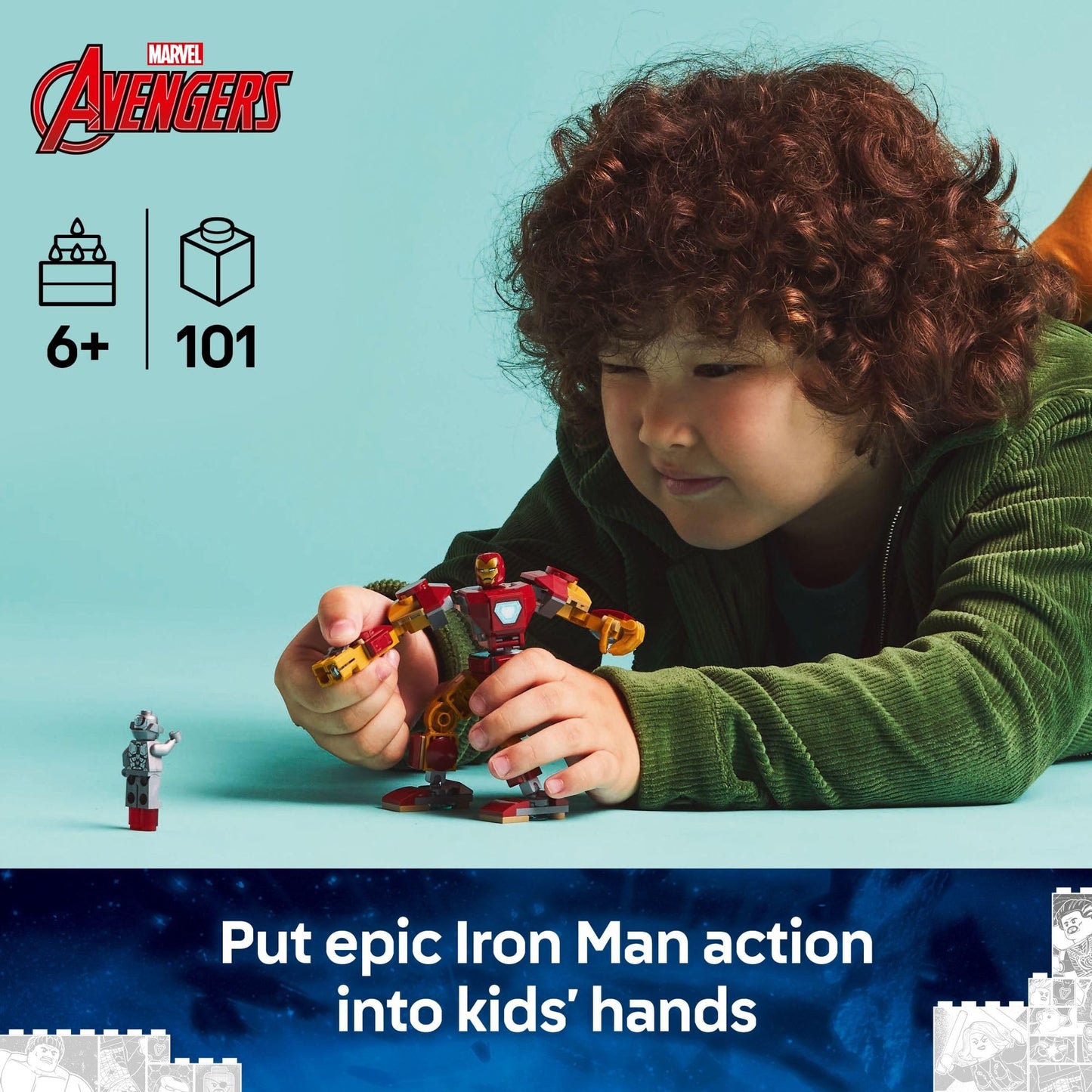 LEGO Marvel Iron Man Mech vs. Ultron Building Set – Superhero Action Toy for Kids Ages 6+, Buildable Figures, Fun Birthday Gift (76307)