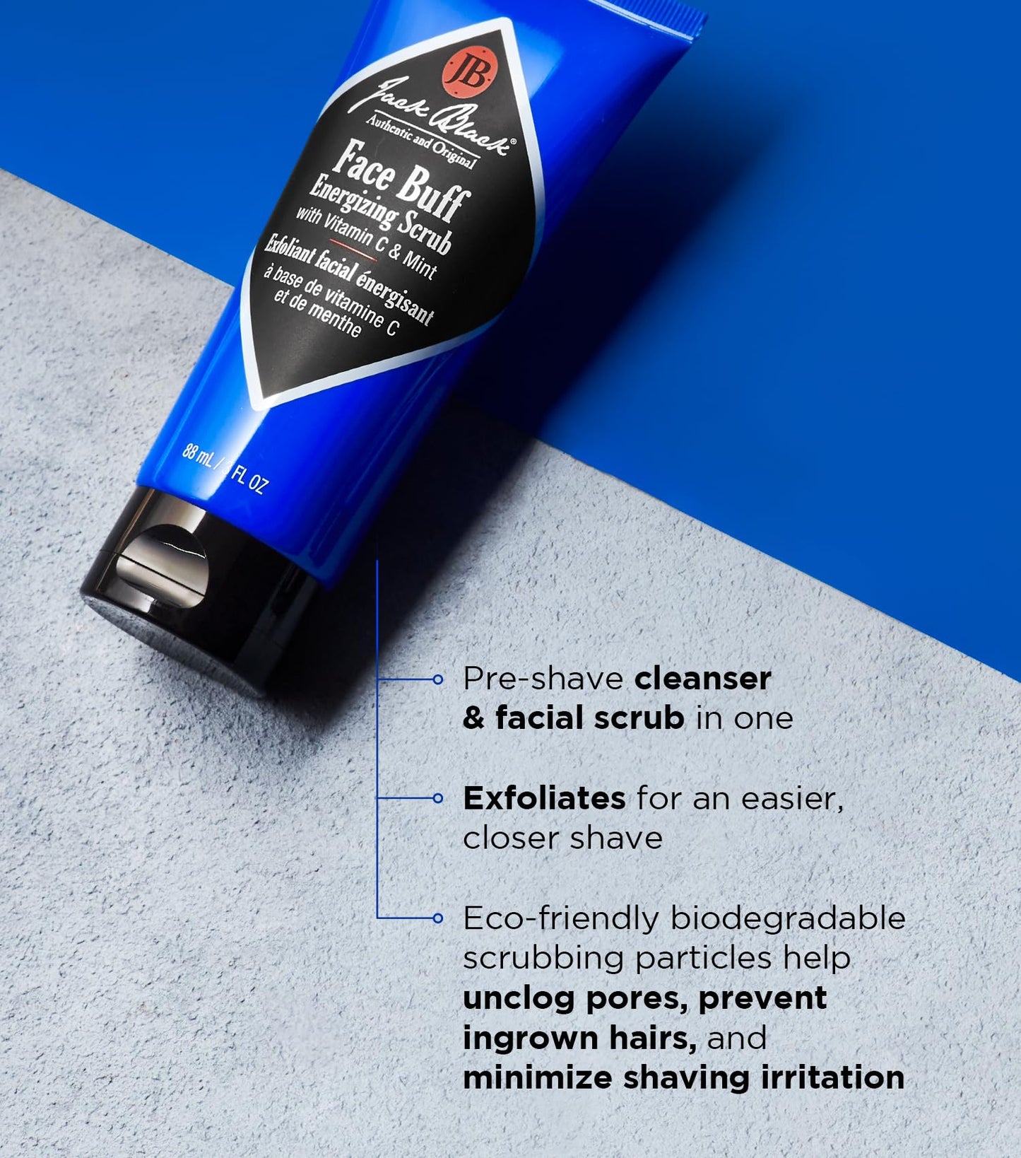 Jack Black Skin Saviors Set for Men – Face Scrub, Facial Cleanser, Face Moisturizer, Lip Balm, Mens Skin Care Kit, Men's Skincare Gift Set