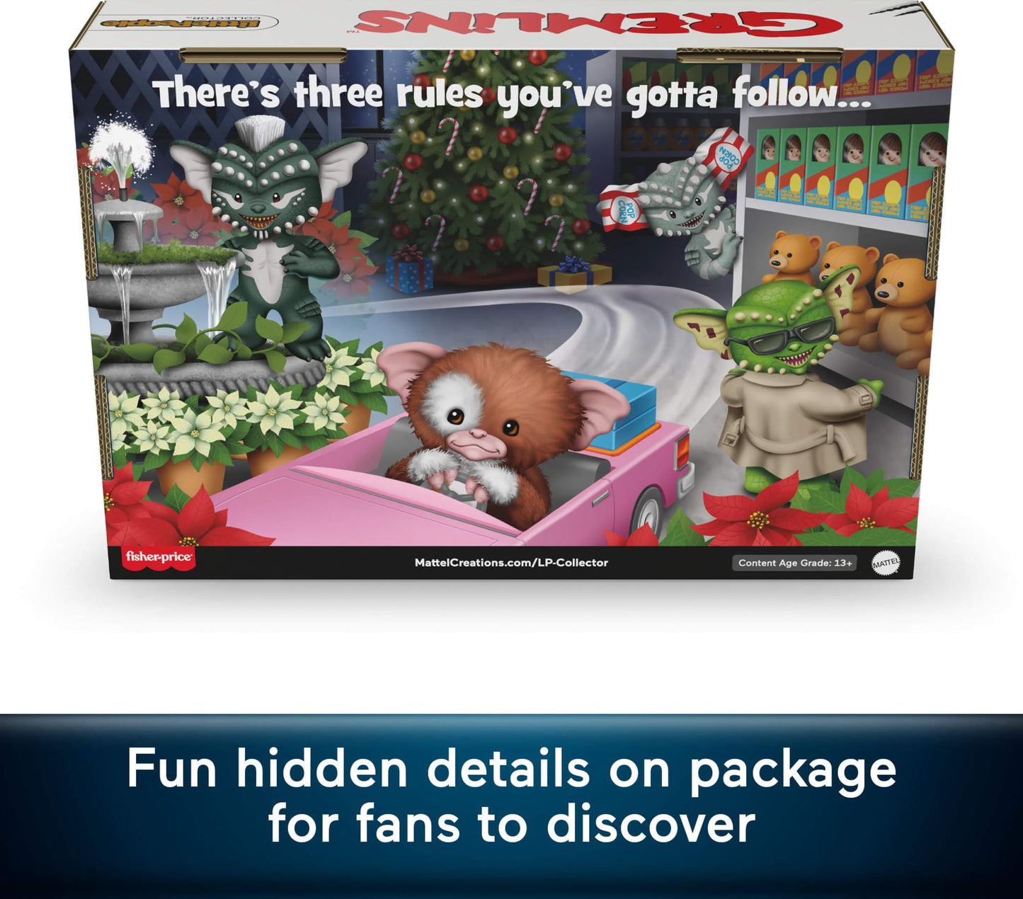 Little People Collector Gremlins Movie Special Edition Set in Display Box for Adults and Fans, 4 Figures