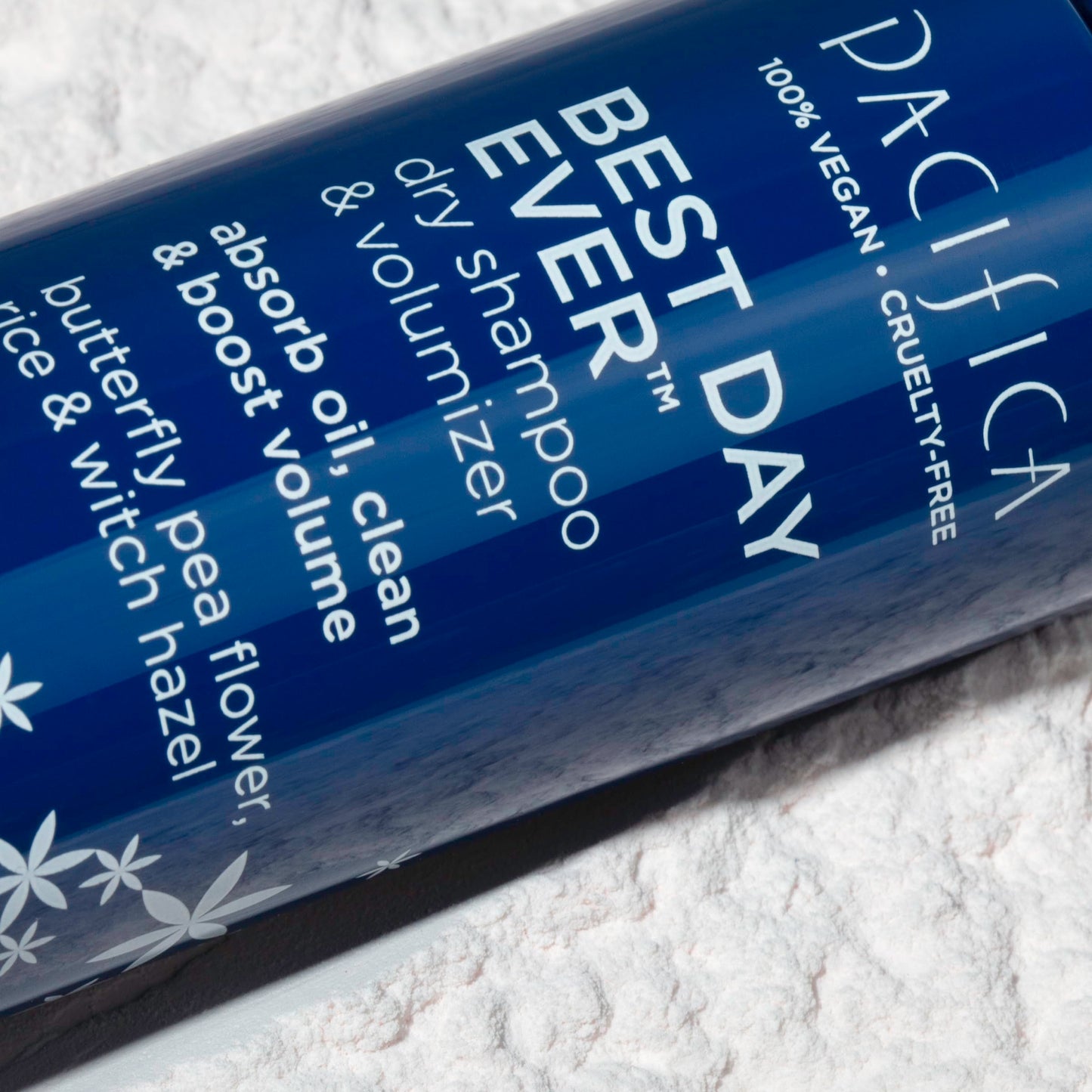 Pacifica Dry Shampoo Powder – Waterless Refresh & Instant Volumizer, Adds Texture, Absorbs Oil, Non-Aerosol, Vegan & Dermatologist Tested