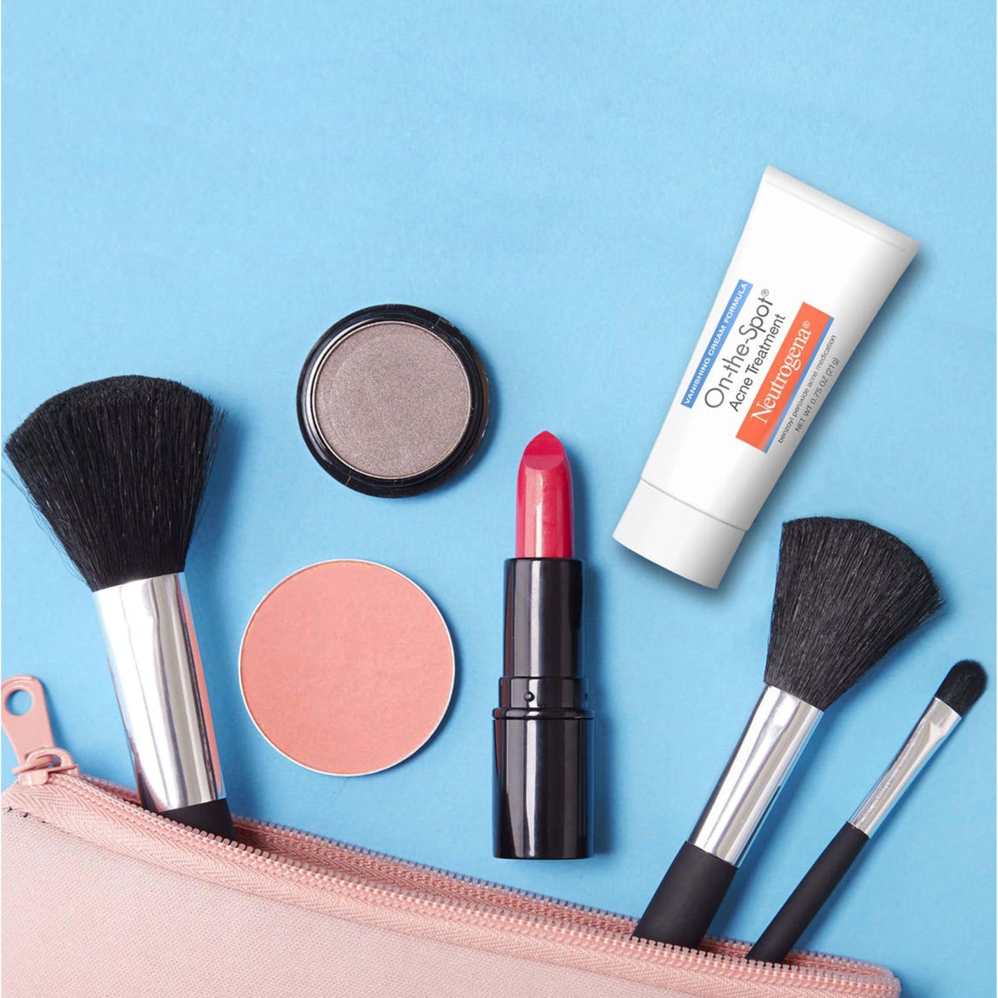 Neutrogena On-The-Spot Acne Treatment Cream, 2.5% Benzoyl Peroxide, Clinically Proven, Gentle Formula for Acne-Prone Skin, 0.75 oz