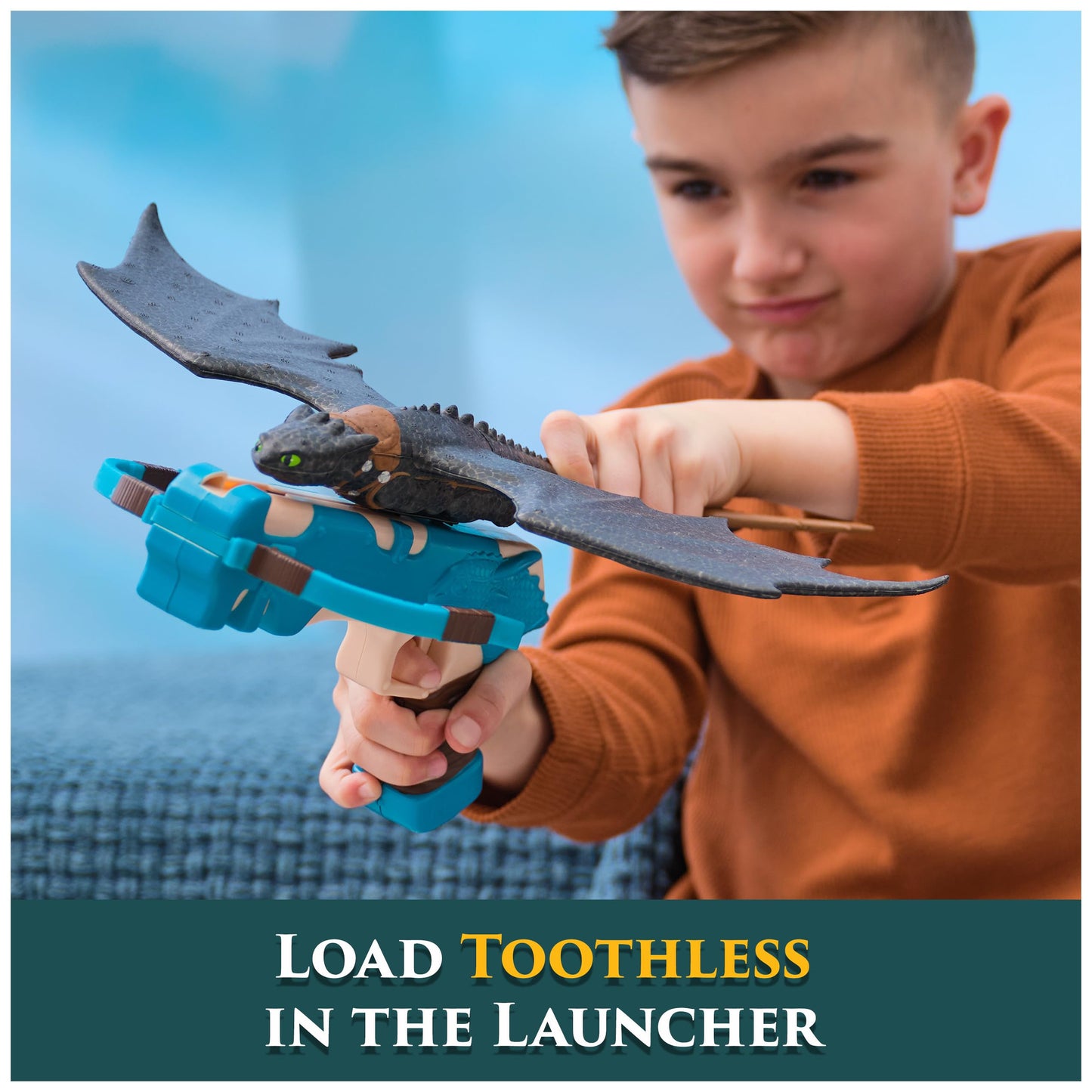 DreamWorks How to Train Your Dragon Toothless Crossbow Launch Glider, Flying Stunt Toy for Kids Ages 4+, Amazon Exclusive