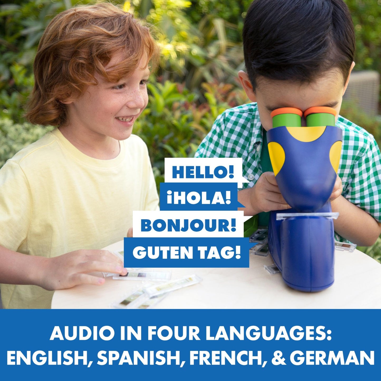 Educational Insights GeoSafari Jr. Talking Kids Microscope, Preschool STEM Toy, Featuring Bindi Irwin, Microscope for Kids, Gift for Toddlers Ages 3+