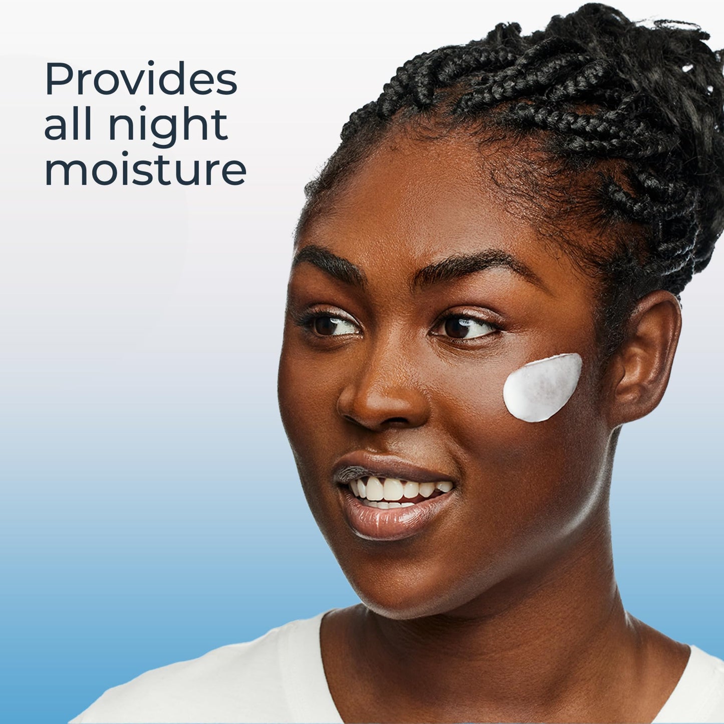 Eucerin Face Night Cream with Hyaluronic Acid & Provitamin B5 – Lightweight Hydrating Moisturizer, Smooths Fine Lines & Wrinkles, 2.5 oz