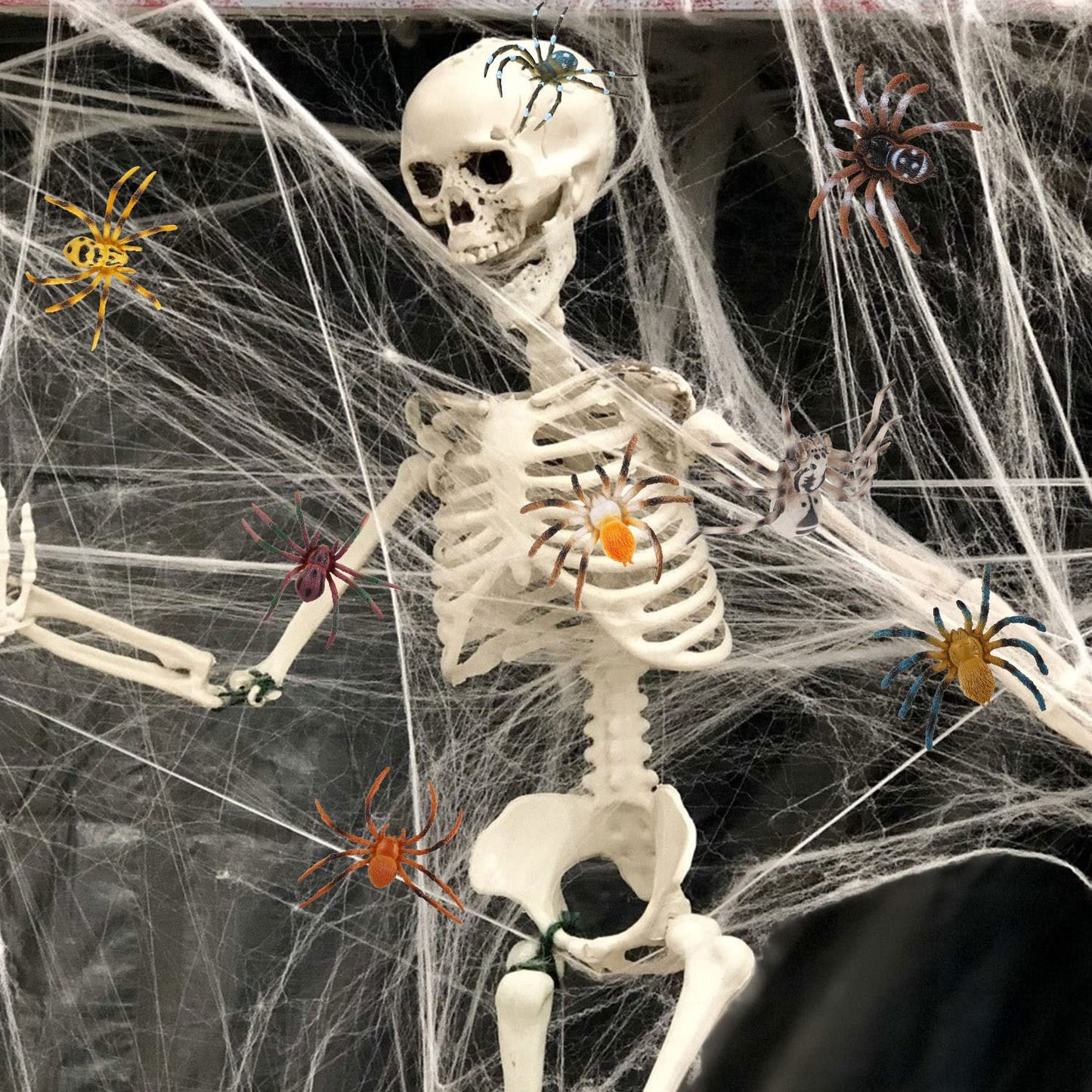 FLORMOON Realistic Spider & Insect Figures – Lifelike Animal Toy Set for Kids, Toddlers, Educational & Birthday Play (Giant Whiteknee)