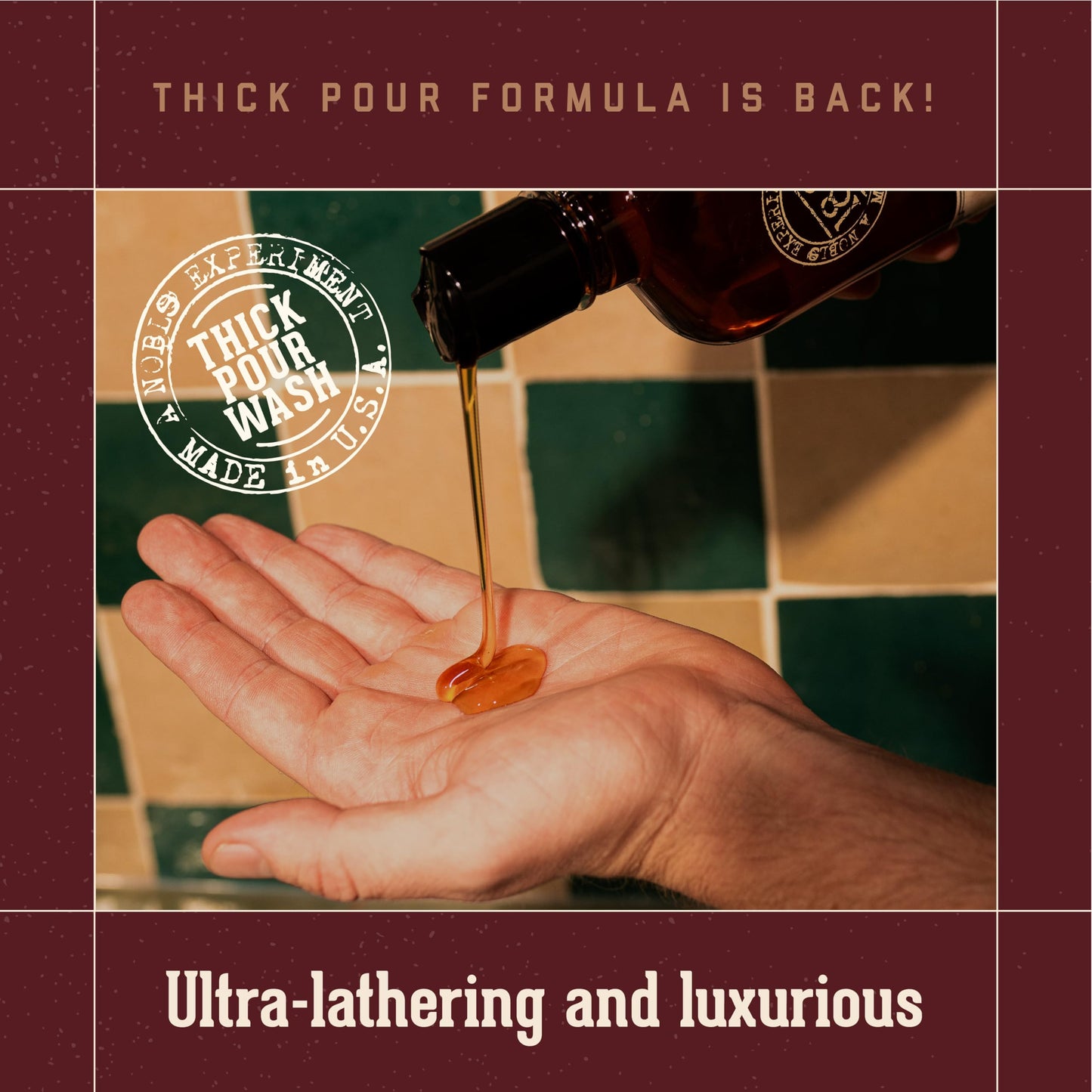 18.21 Man Made 3-in-1 Body Wash, Shampoo & Conditioner for Men – Sweet Tobacco Scent, Strengthens & Moisturizes Hair & Skin, 18 Fl Oz