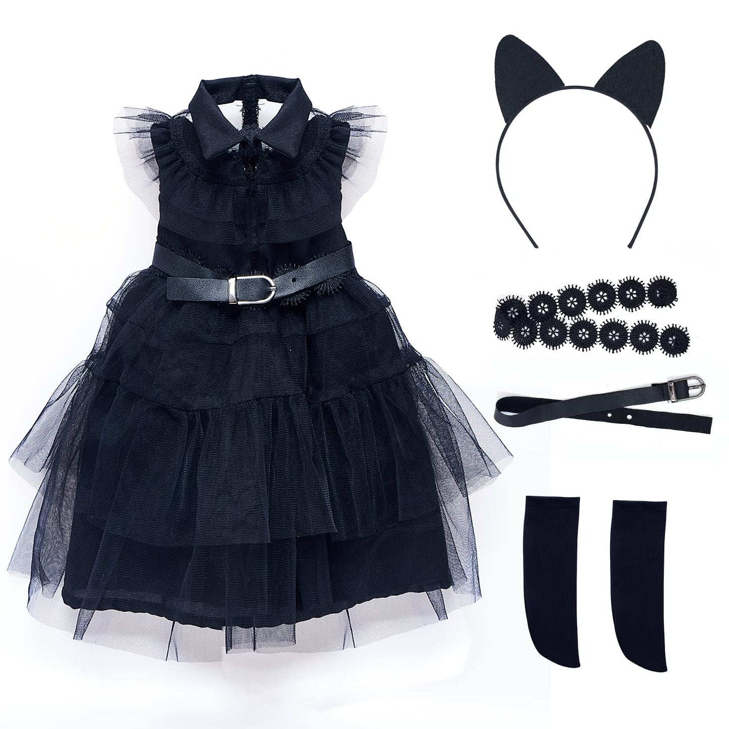 18 Inch Doll Clothes , Black Family Costumes Party Dress Fits 18 Inch Girl Doll Clothes