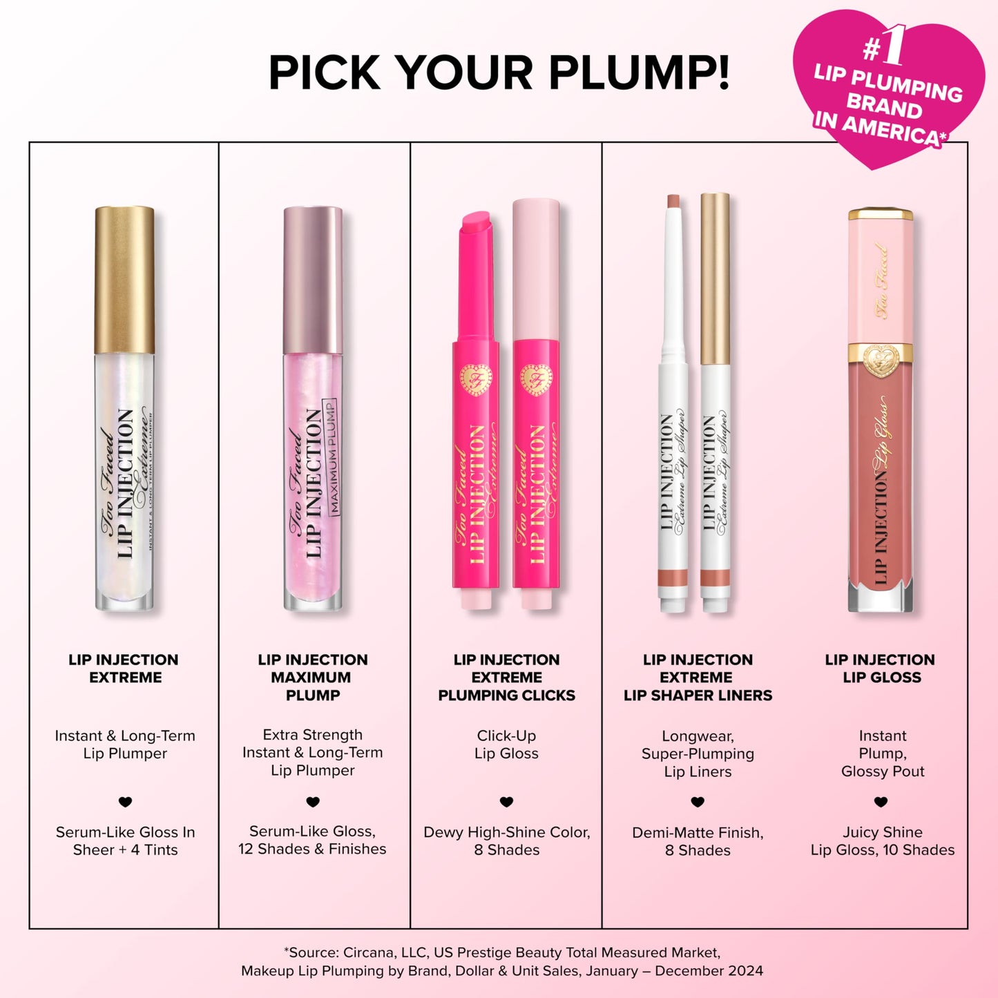 Too Faced Lip Injection Maximum Plump Extra Strength Lip Plumper Gloss | Hydrating, Volumizing, + Plumping, 0.14 Fl Oz, Yummy Bear