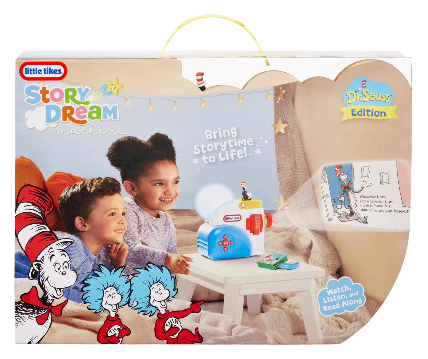 Little Tikes Story Dream Machine Dr. Seuss Starter Pack – Storytime Projector with Books & Audio Character Toy for Kids Ages 3+