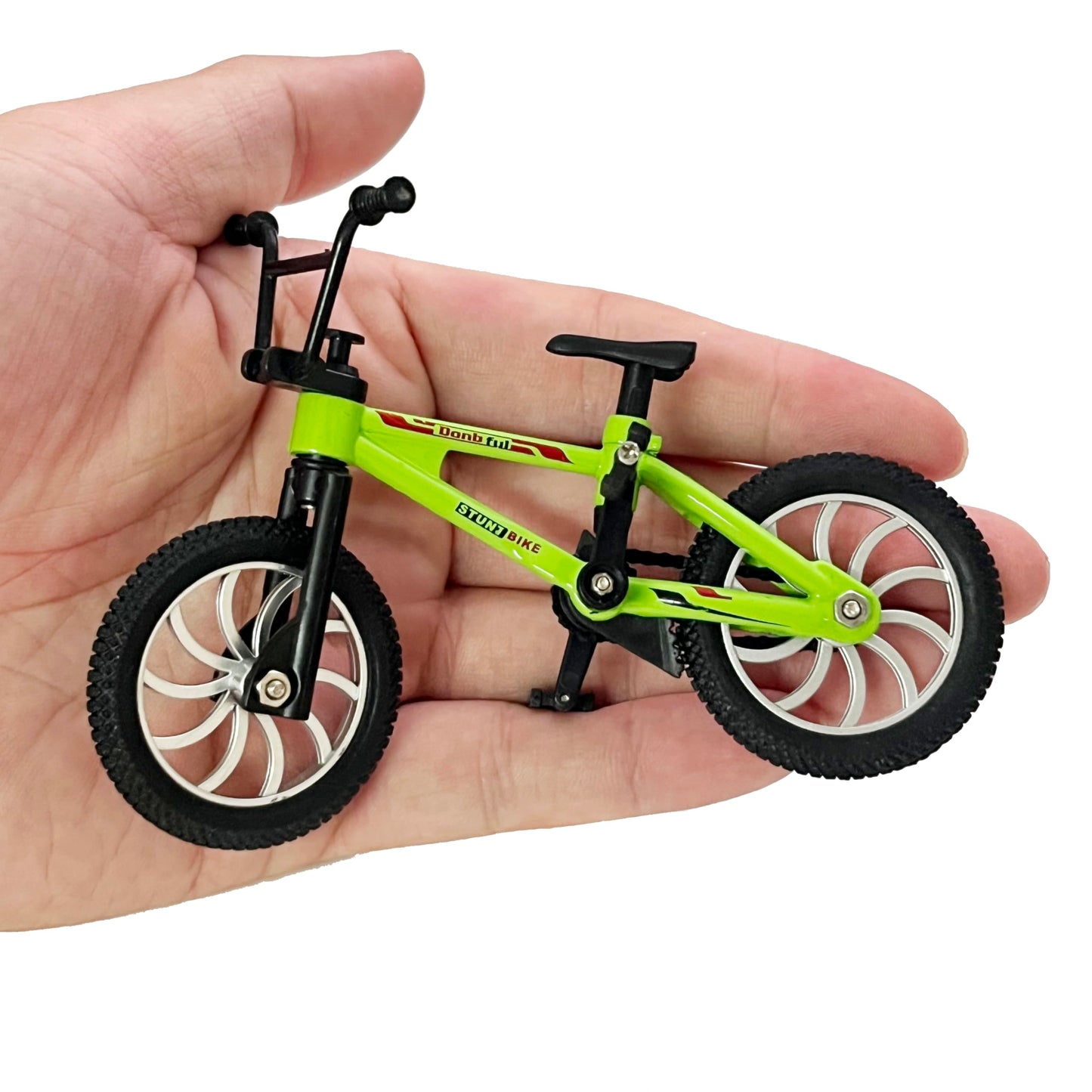Mini Finger Bike Toy – Alloy Mountain Bicycle Model with Tools, Movable Parts, Gift for Kids & Collectors (Green)