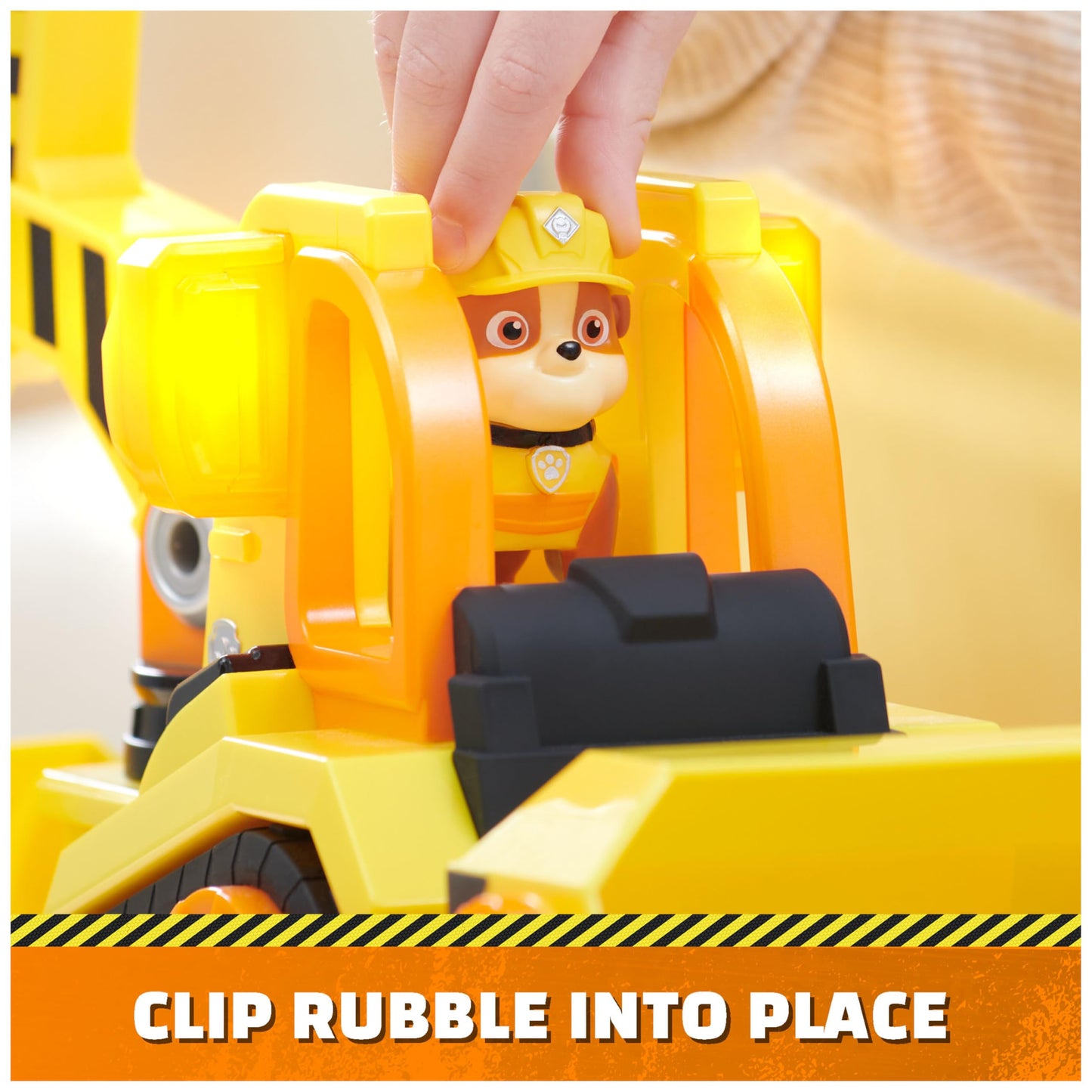 Rubble & Crew, Bark Yard Deluxe Bulldozer Construction Truck Toy with Lights, Sounds & Rubble Action Figure, Kids Toys for Boys & Girls Ages 3+