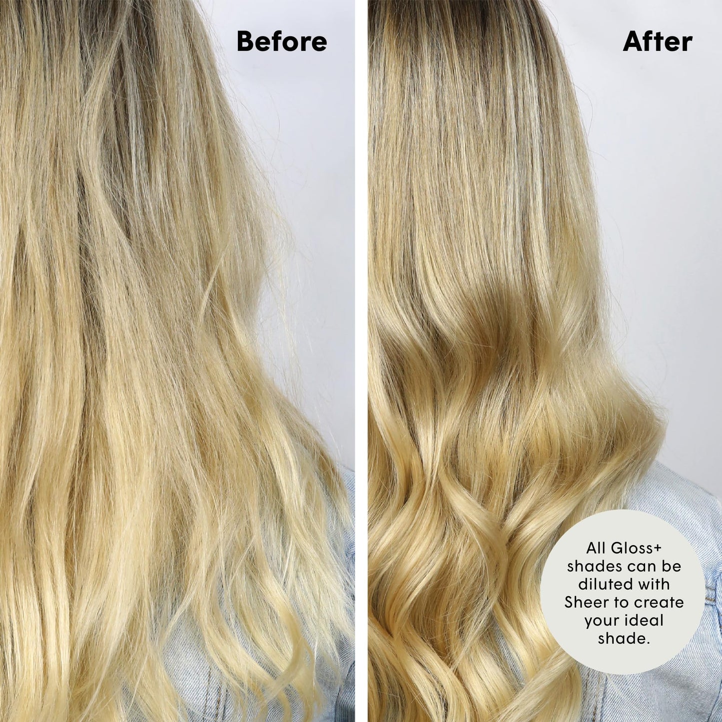 dpHUE Gloss+ Sheer 6.5 oz | Unpigmented Deep Conditioner & Shade Diluter | Adds Shine & Softness | Vegan, Paraben & Sulfate Free, Cruelty-Free