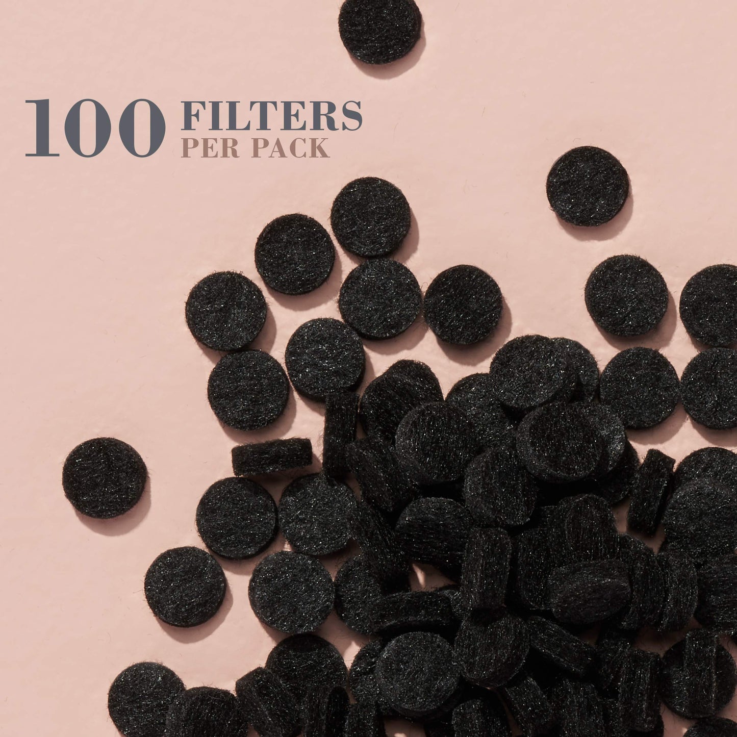 Trophy Skin Replacement Filters - Round Wool Air Filters - fits Trophy Skin Microdermabrasion Kit - 100 pack