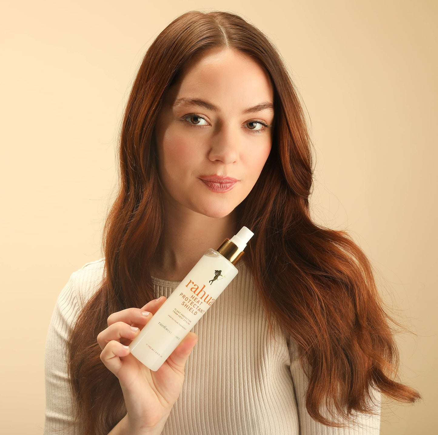 Rahua Heat Protectant Shield Spray, Vegan Thermal Styling Primer, Lightweight Heat Protection for All Hair, Tropical Guava & Coconut, 6.5 Fl Oz