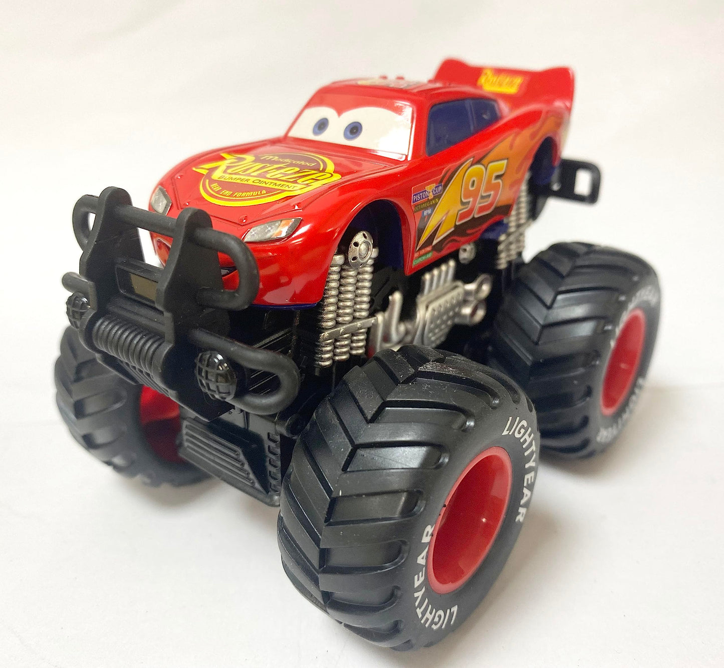 12 Styles Movie Cars 3 Black Storm Jackson McQueen Curz Mater Giant Wheels Cars 1:55 Diecast Vehicles Toys Set Children Car Toy (Lightning McQueen)