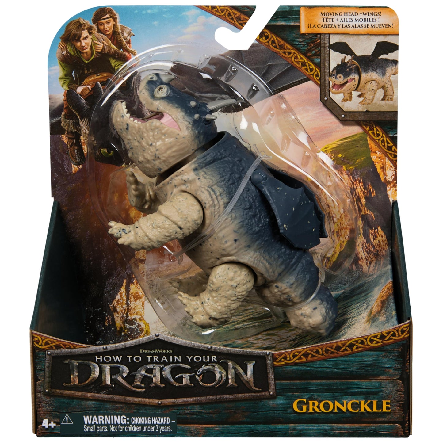 DreamWorks Dragons How to Train Your Dragon, Gronckle, 5” Action Figure, Kids Toys for Boys Ages 4 and up