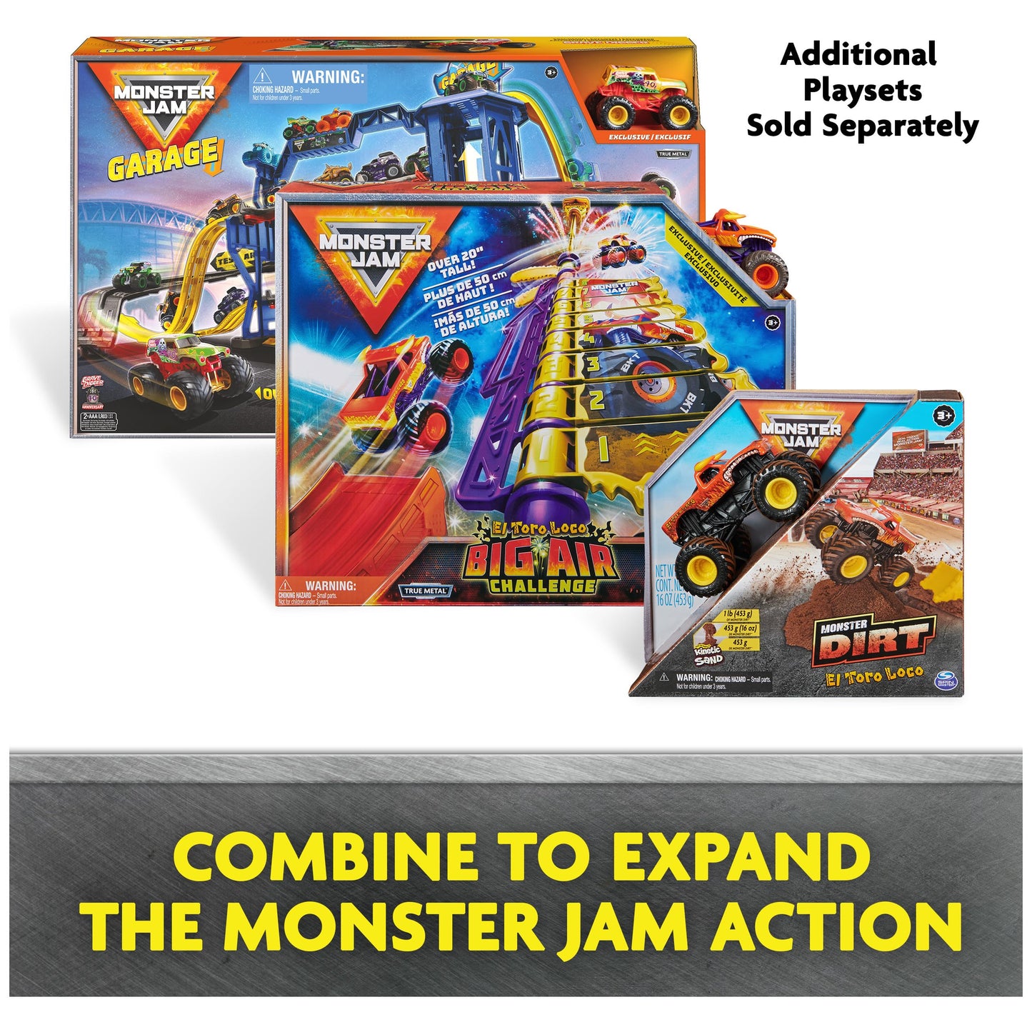Monster Jam, Official Megalodon Mayhem Playset with Exclusive 1:64 Scale Megalodon Die-Cast Monster Truck