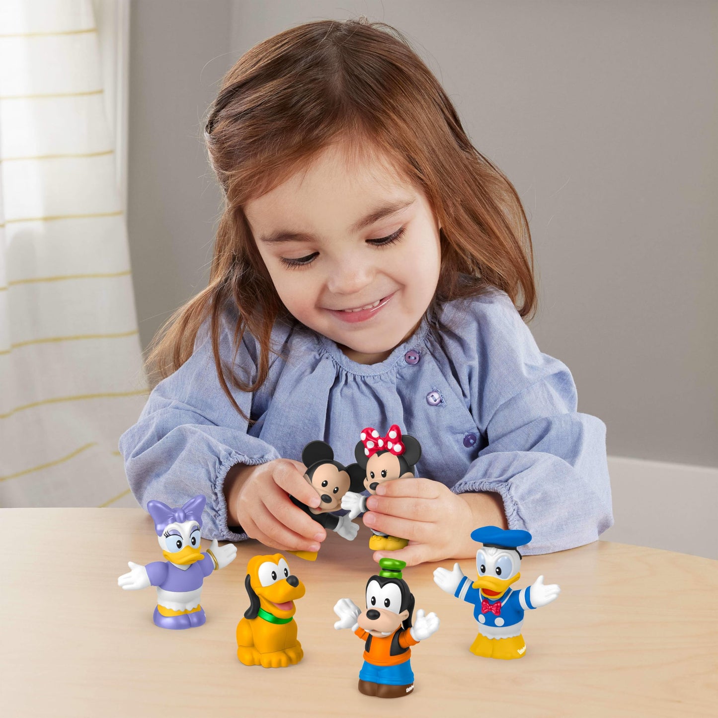 Fisher-Price Little People Toddler Toy Disney Mickey Mouse & Friends 6-Piece Figure Set for Preschool Pretend Play Kids Ages 18+ Months