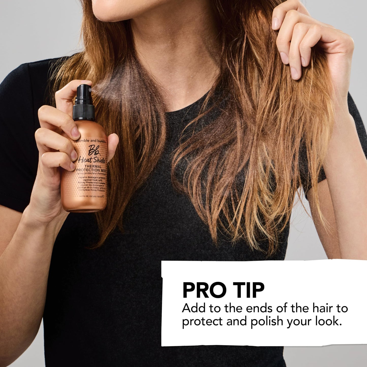 Bumble and bumble Heat Shield Thermal Protection Mist | Frizz Control & Damage Repair | Heat Protectant Spray for All Hair Types, Travel Size 2 Fl Oz