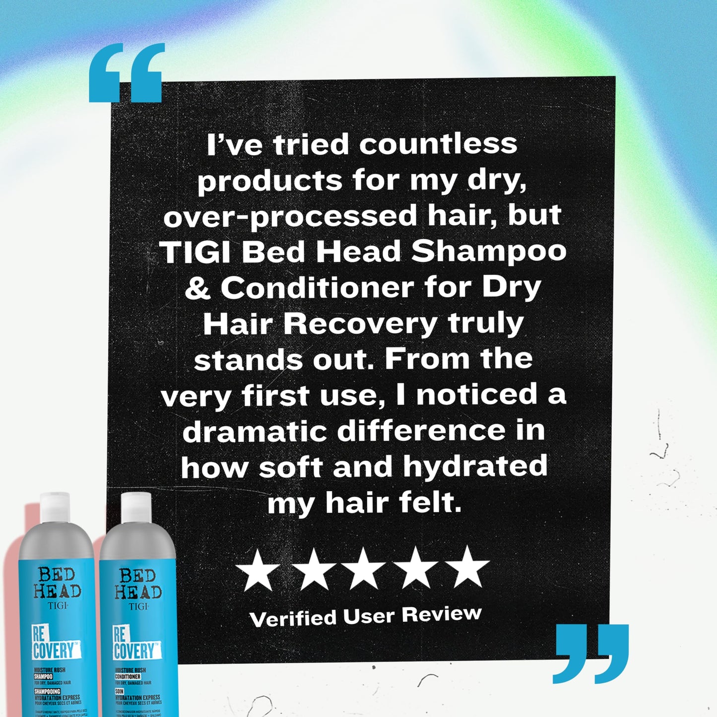 TIGI Bed Head Recovery Shampoo and Conditioner Set for Dry, Damaged Hair, 25.36 fl oz, 2 Count