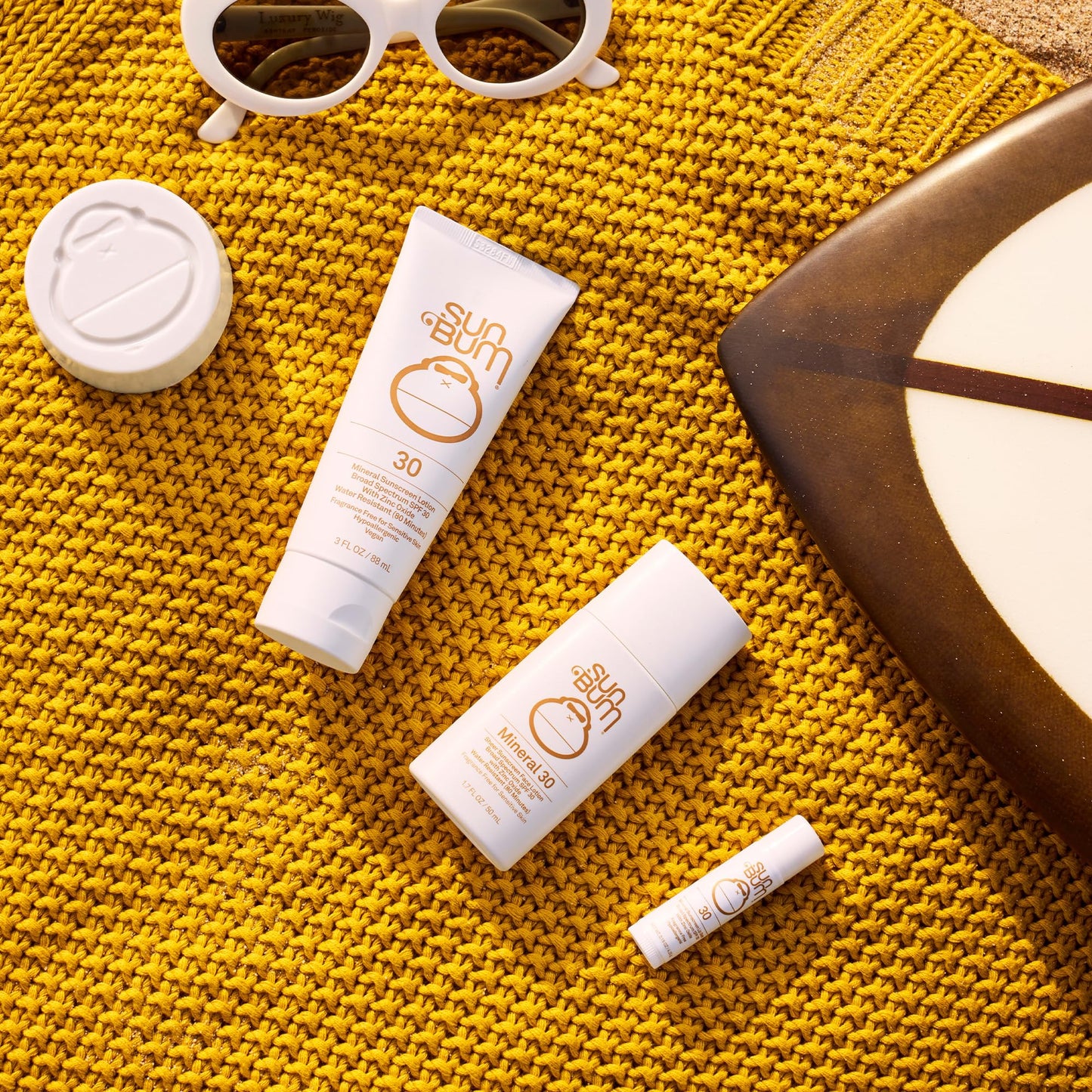 Sun Bum SPF 30 Mineral Lip Balm - Zinc-Based Broad Spectrum UVA/UVB Protection, Hawaii Act 104 Compliant, Octinoxate & Oxybenzone Free, 0.15 oz