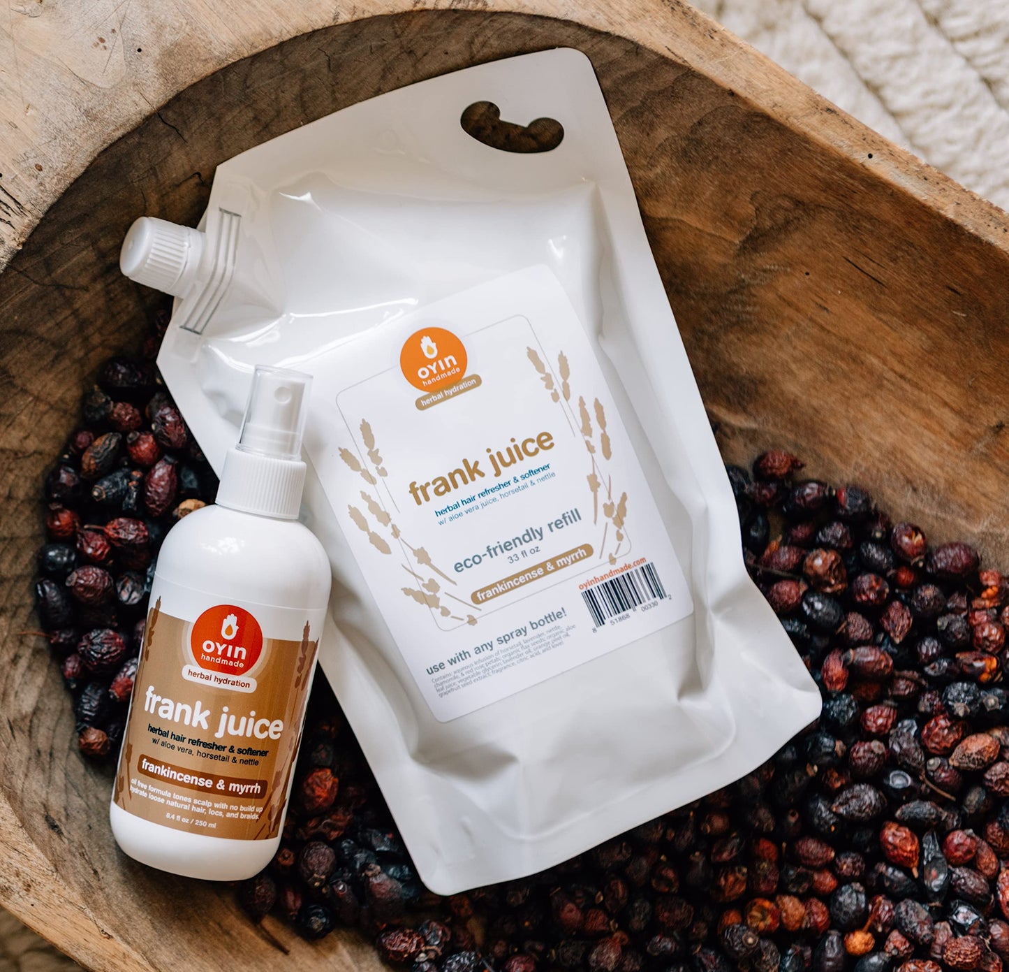 Oyin Handmade Frank Juice Herbal Leave-In Hair Tonic, 250ml