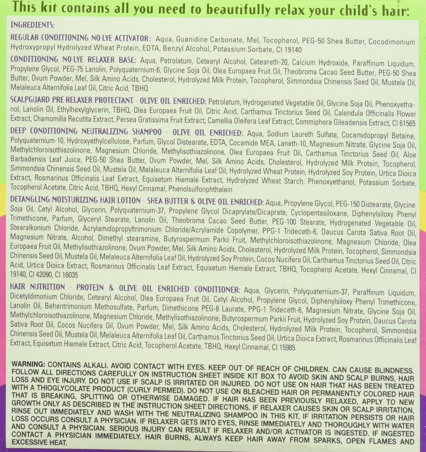 Originals by Africa's Best Kids Natural Conditioning Relaxer System Regular Kit with Scalpguard | Herbal Blend to Protect & Strengthen Hair