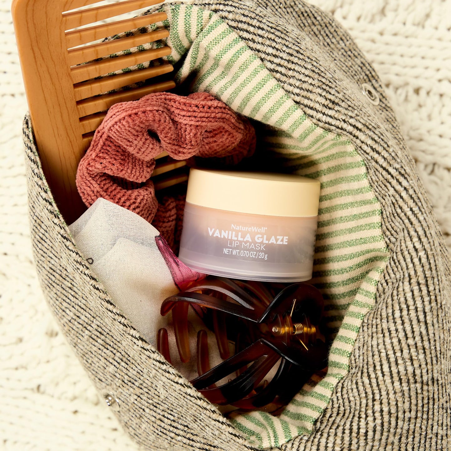 NATURE WELL Hydrating Lip Masks 3-Pack – Mango, Vanilla & Berry, High-Shine, Non-Greasy, Softening & Conditioning, 0.70 oz