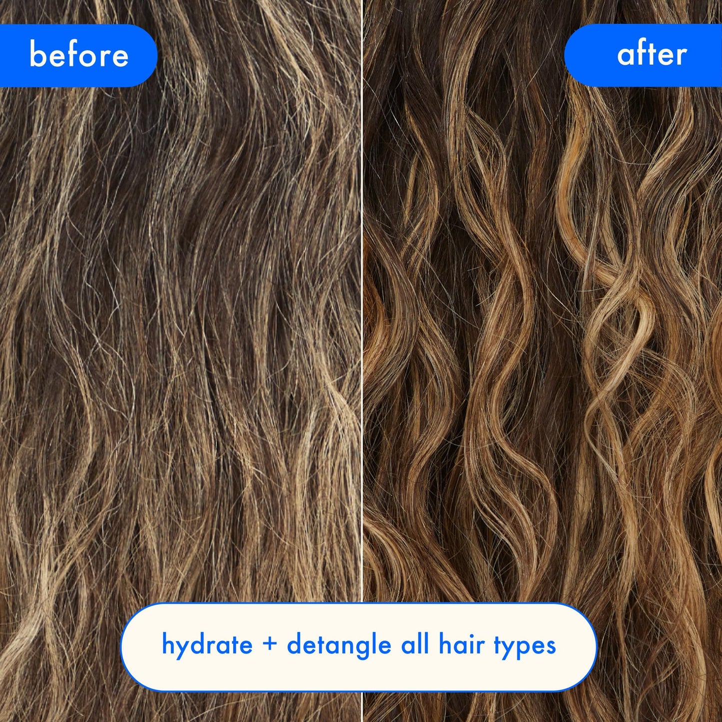 amika Hydro Rush Intense Moisture Leave-In Conditioner with Hyaluronic Acid | for all hair types, long-lasting hydration, detangles and reduces frizz, 200ml