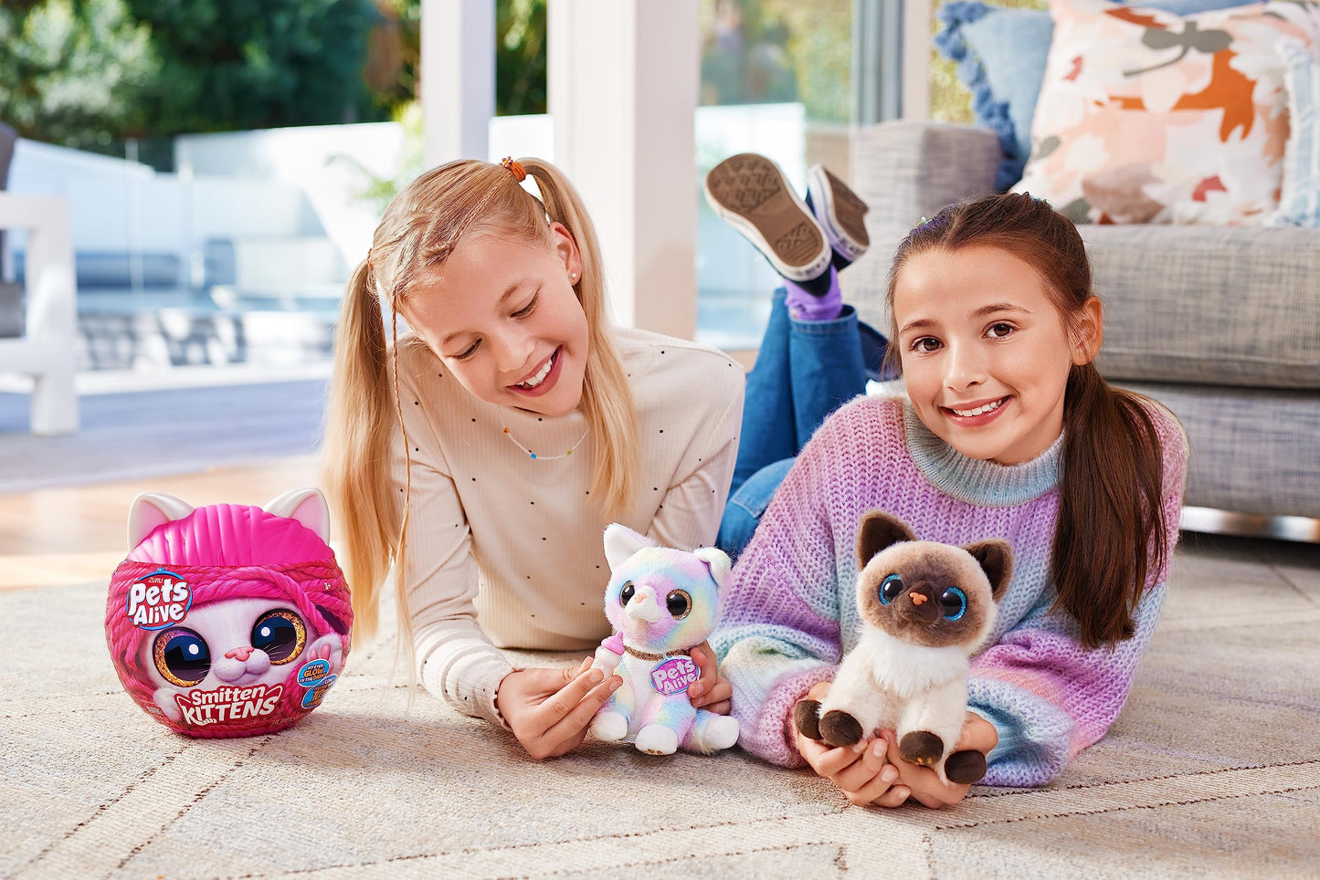 Pets Alive Smitten Kittens Surprise (Calico Cat Minx) by ZURU Nurture Play Soft Toy Unboxing Adopt Interactive 10 Sounds