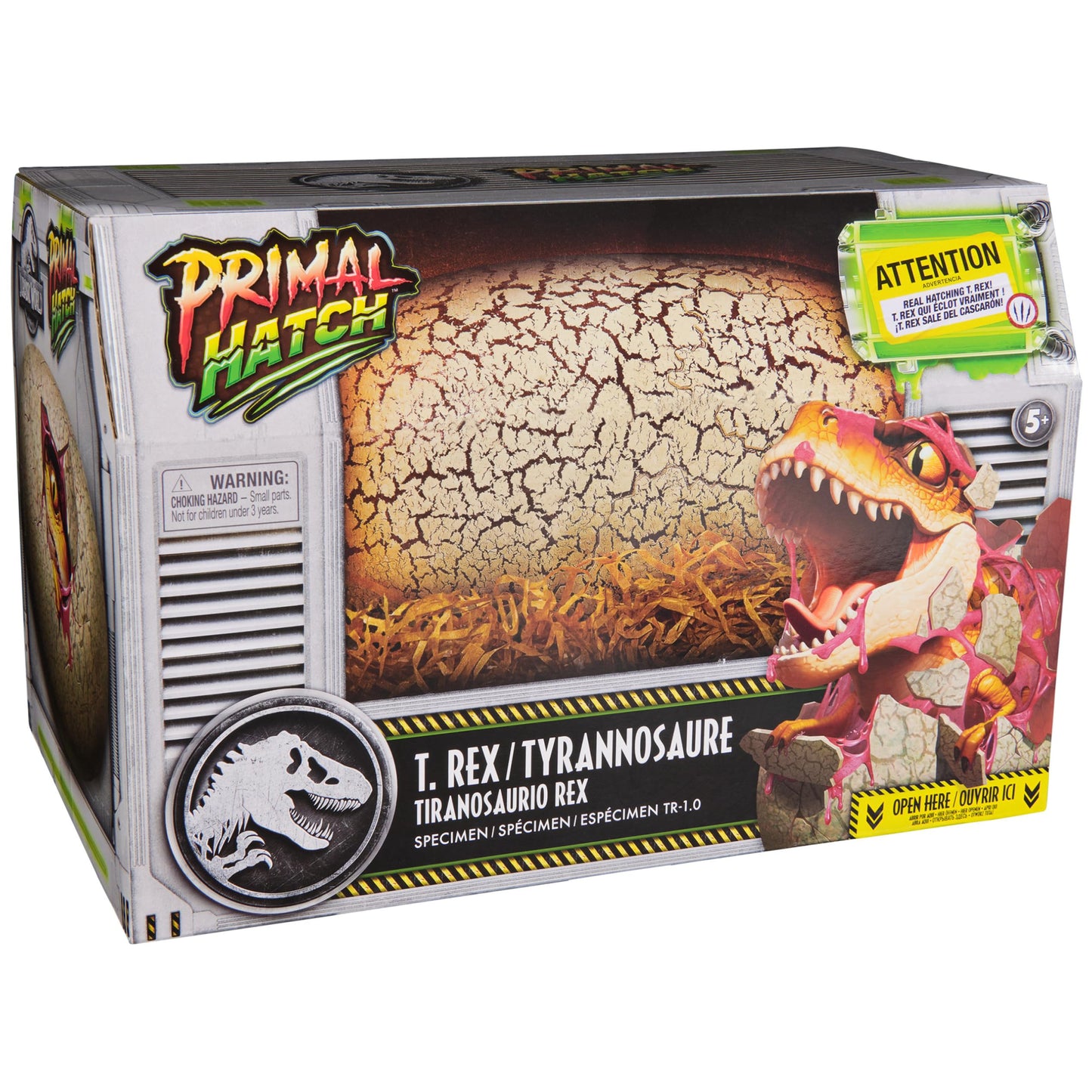 Primal Hatch Jurassic World Dinosaur & Egg Toy – Hatch, Train & Play with 100+ Sounds & Reactions, Kids Toy for Ages 5+