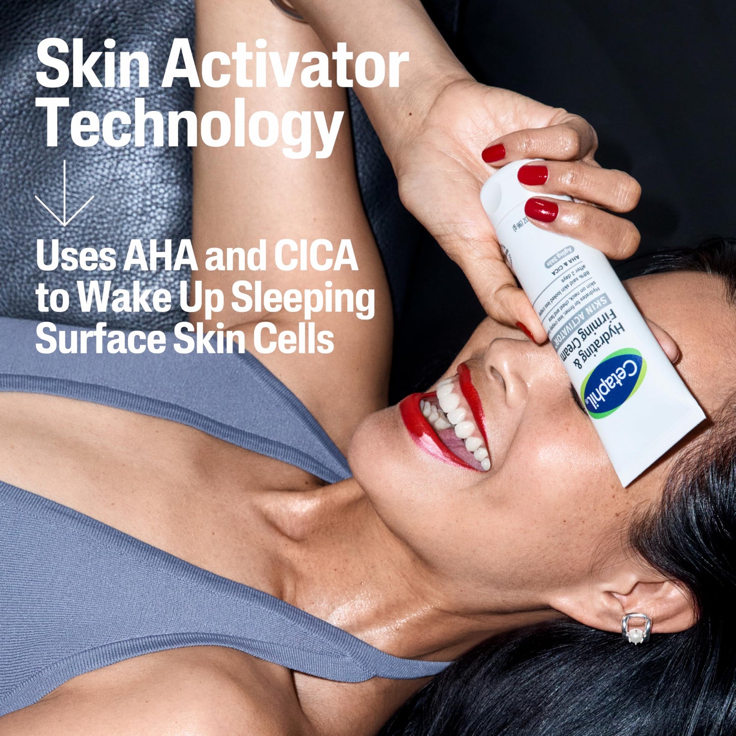 Cetaphil Skin Activator Hydrating & Firming Cream with Mandelic Acid & Centella Asiatica, 3.4 oz – Anti-Aging Face, Neck & Chest