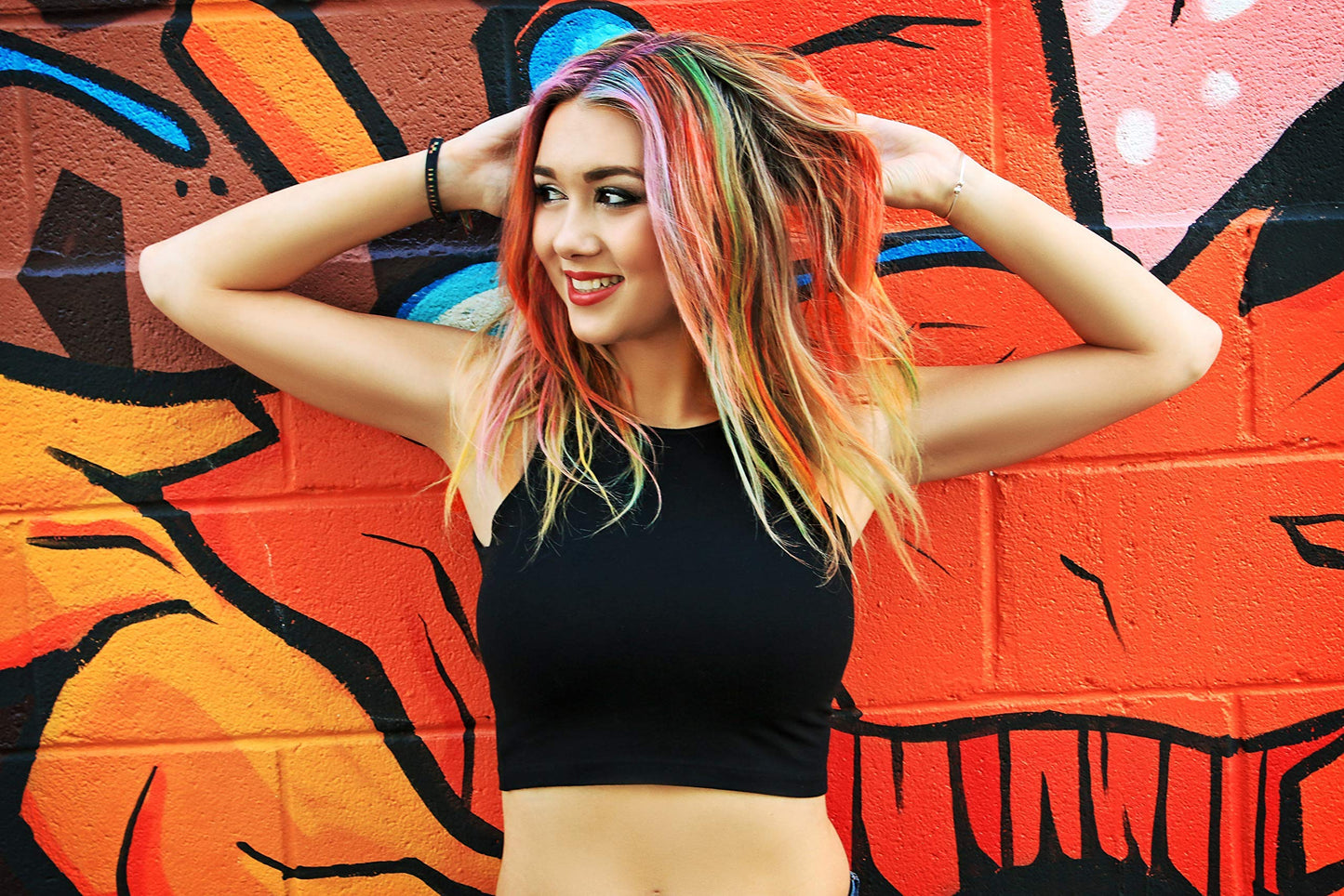 Hair Chalk 16 Color Double Pack with 6 Glitter Colors Temporary Hair Color Pens