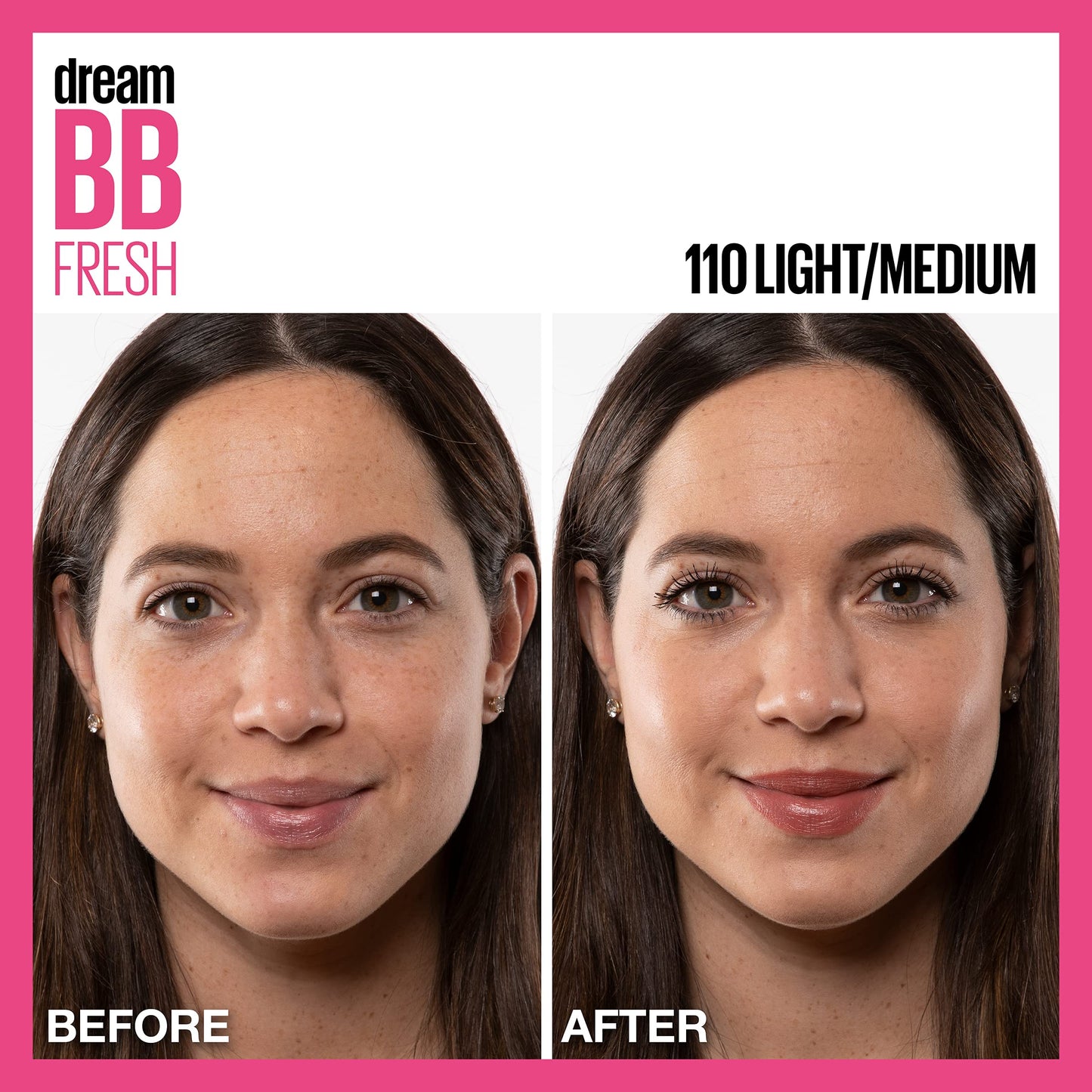 Maybelline Dream Fresh BB Cream 8-in-1 Hydrating Beauty Balm SPF 30, Sheer Tint, Oil-Free, Light/Medium, 1 fl. oz