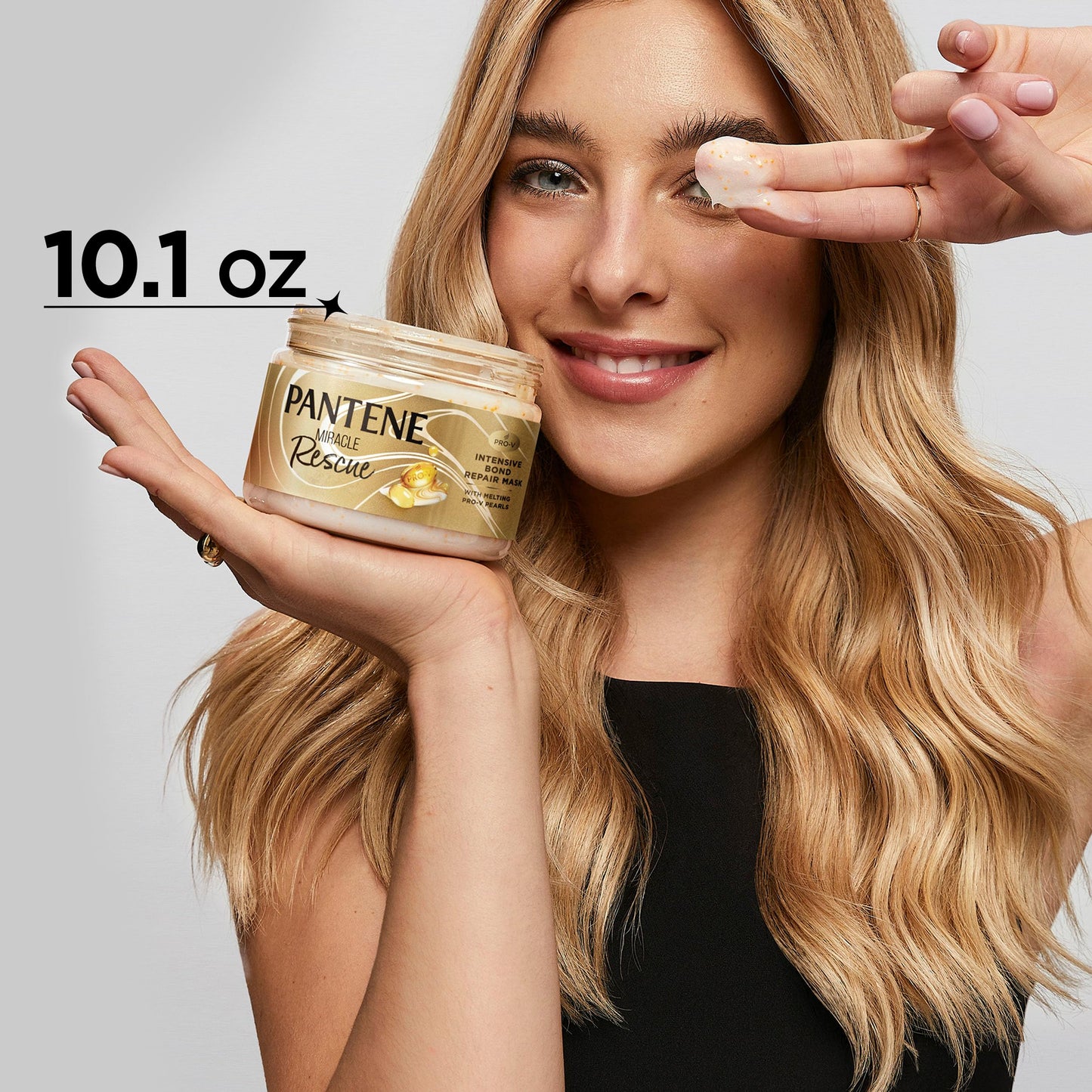 Pantene Miracle Rescue Hair Mask with Melting Pro-V Pearls – Intensive Bond Repair, Deep Conditioner for Dry & Damaged Hair, 10.1 fl oz