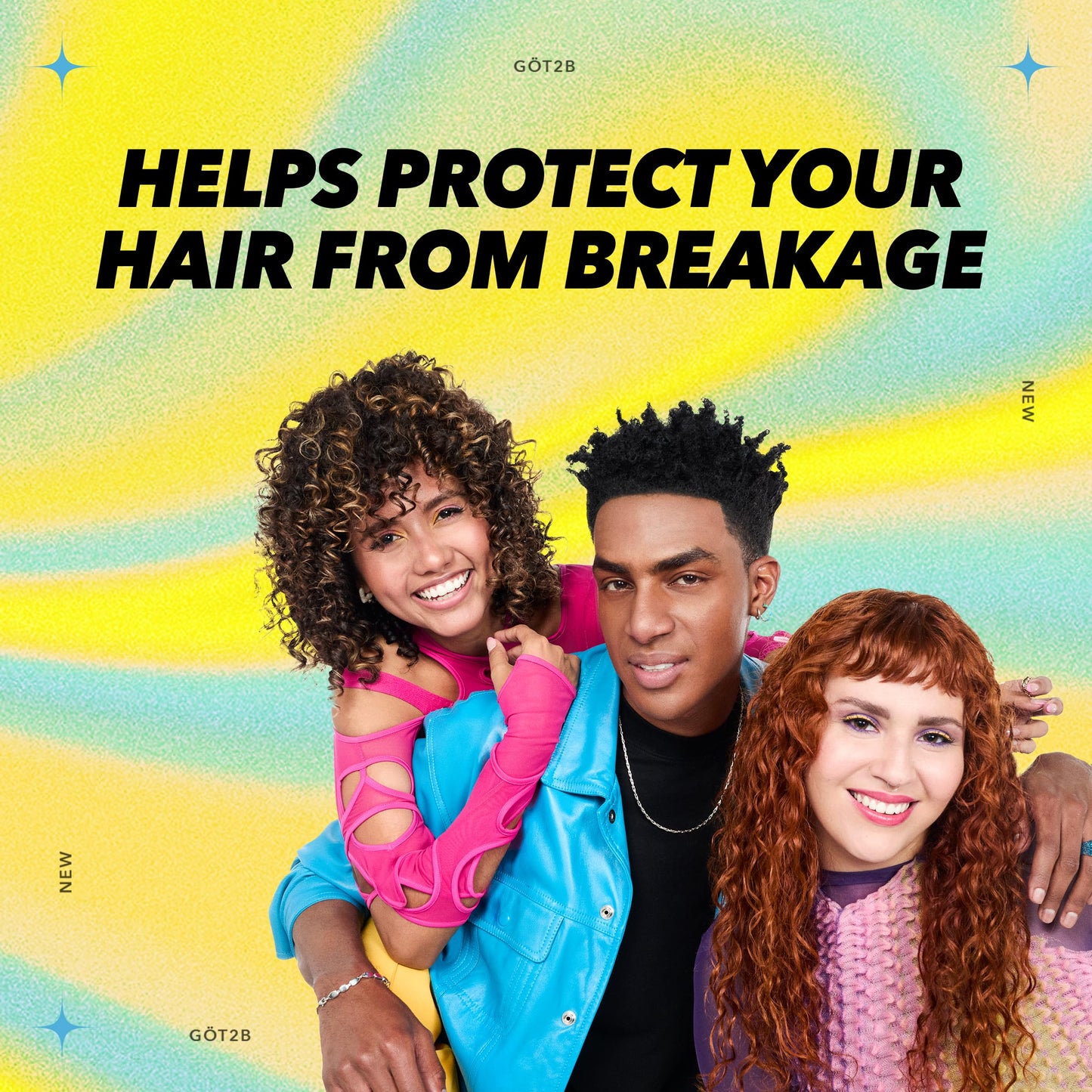 Got2b Curled Hair Spray Oil, 4oz, for curl types 3-4, curly and coily hair, helps control frizz and nourishes the scalp