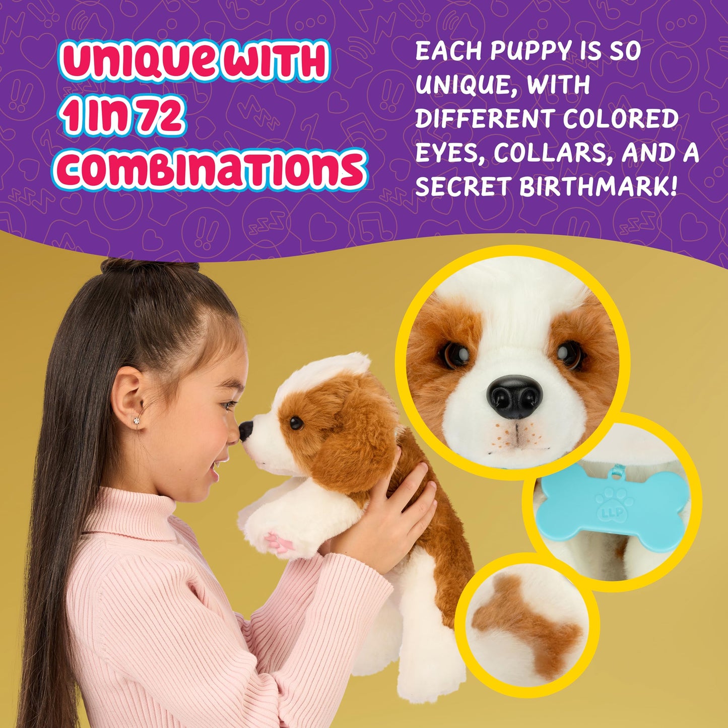 Little Live Pets My Really Real Puppy Patches The Beagle, Interactive Realistic Toy Dog with 60+ Sounds and 2-in-1 Bed, Lifelike Puppy for Ages 5+