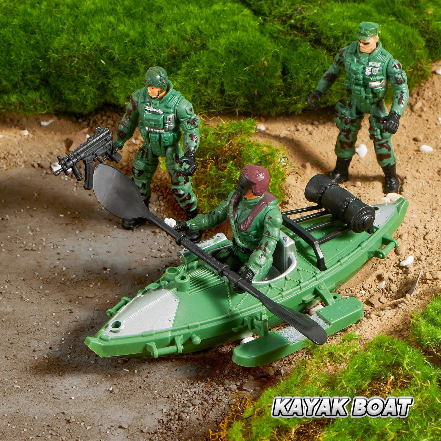 JOYIN 10-in-1 Military Helicopter Toys Set with Light, Sound, Trucks, Boat, Bike, Army Men, Weapons - Christmas Birthday Party Gifts for Kids