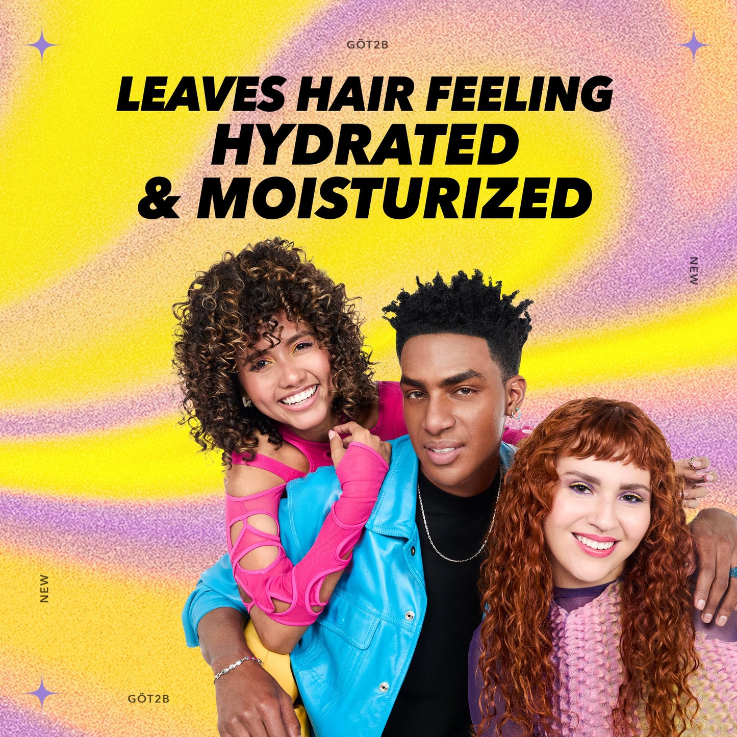 Got2b Curled Detangler, 7.5oz, for all curl types, wavy, curly & coily hair, helps to detangle your hair for easy slip