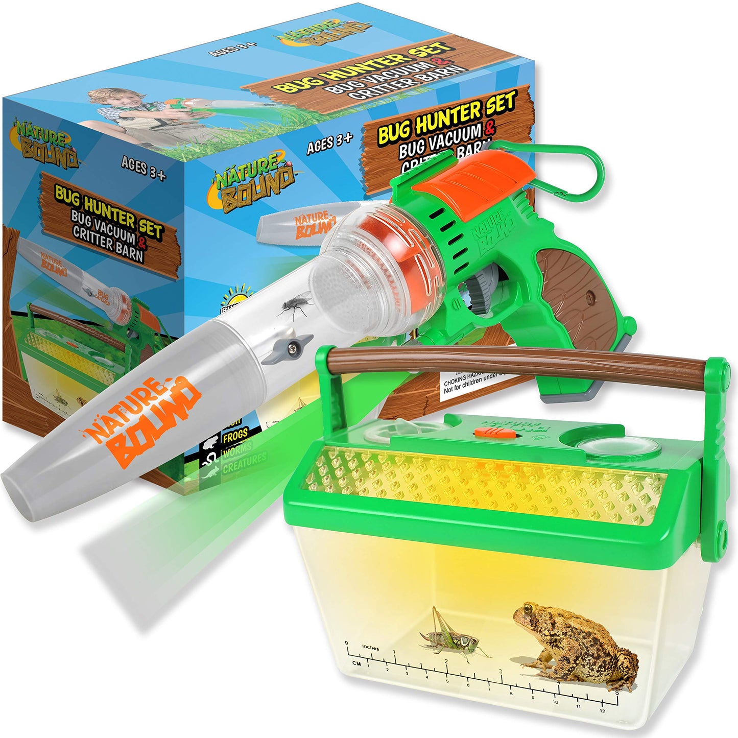 Nature Bound Bug Catcher Vacuum with Light-Up Habitat | Eco-Friendly Outdoor Toy for Kids | Includes Bug Vacuum & Cage