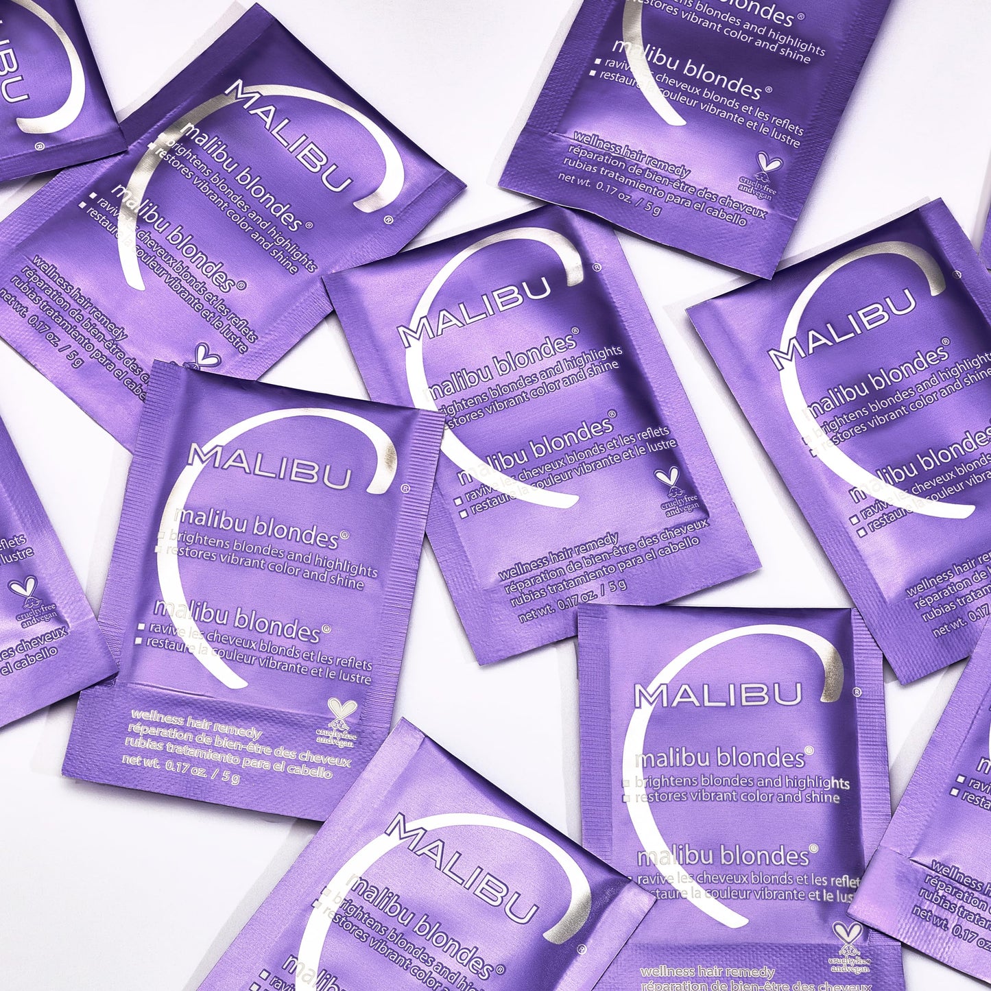 Malibu C Blondes Wellness Remedy (3 Packets) – Removes Brassiness & Discoloration from Blonde, Highlighted, or Bleached Hair, Restores Shine & Vibrance