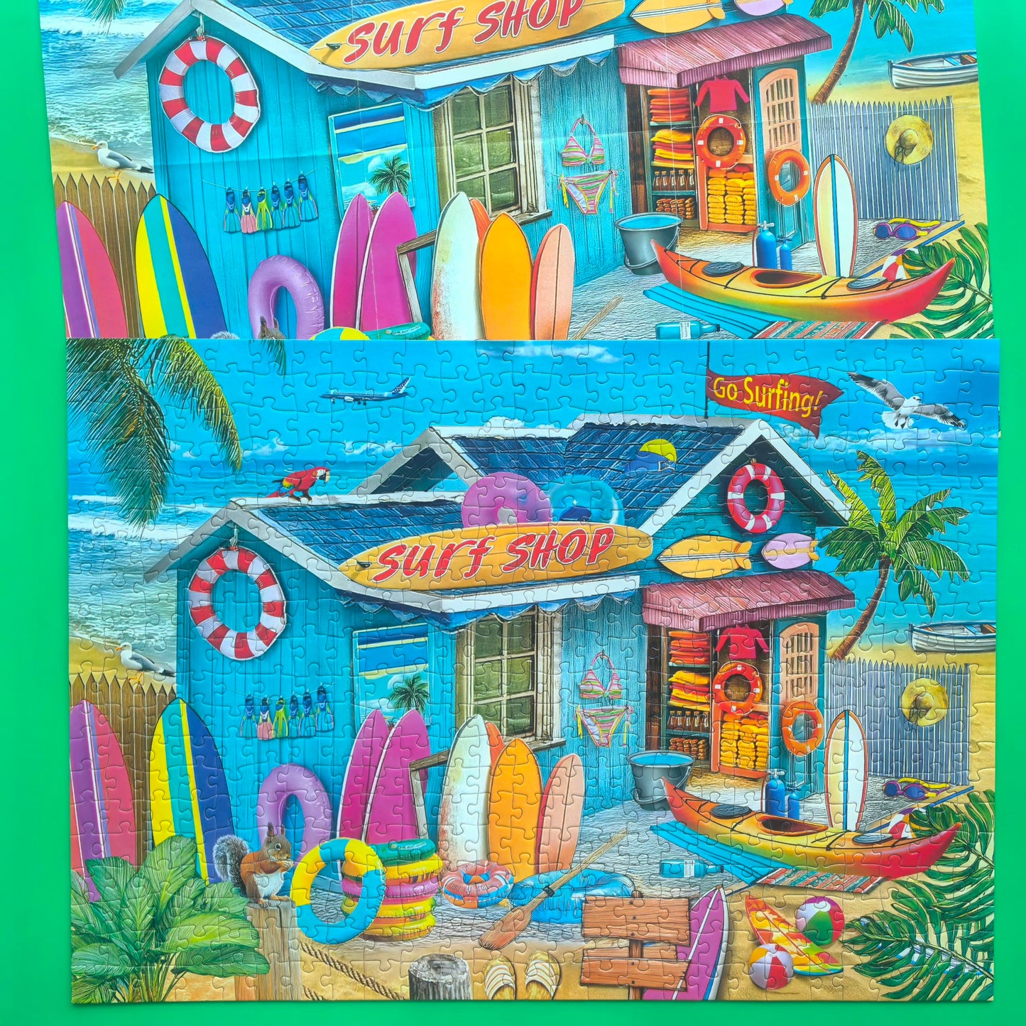 500 Piece Puzzles for Adults - Beach Surf Shop Puzzle