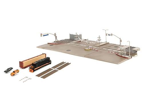 Fast & Furious Final Race Train Nano Scene & 2 1.65" Die-Cast Cars, Toys for Kids and Adults