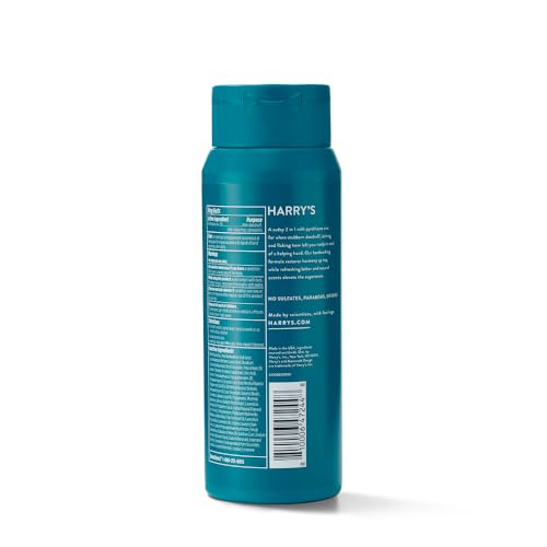 Harry's Extra Strength 2-in-1 Anti Dandruff Shampoo and Conditioner for Men, 2% Pyrithione Zinc, 14 fl oz, 3ct