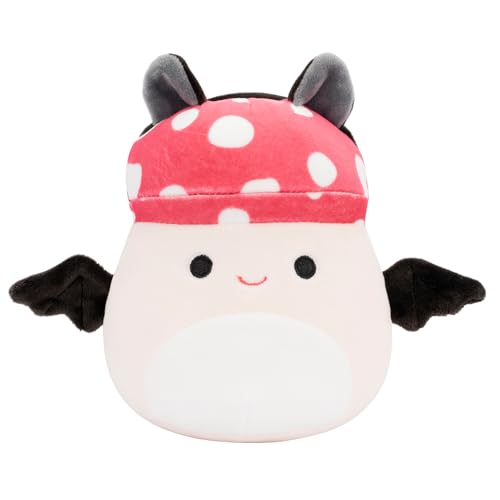 Squishmallows 5-Inch Halloween 4-Pack – Pumpkin Axolotl, Goblin, Bat Mushroom & Purple Clown – Official Jazwares Plush