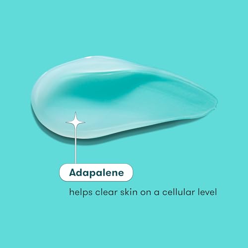 ProactivMD Adapalene Gel Acne Treatment - Prescription Strength Retinoid For Face and Body Acne, Paraben Free, .1% Solution, 0.5 oz