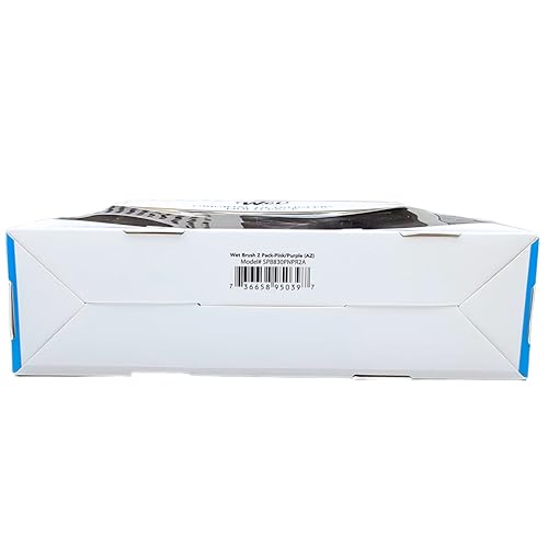 Wet Brush Original Detangler 2 Pack (Pink & Purple) – Tangle-Free Hair Brush for Wet & Dry Use, Soft Bristles for All Hair Types